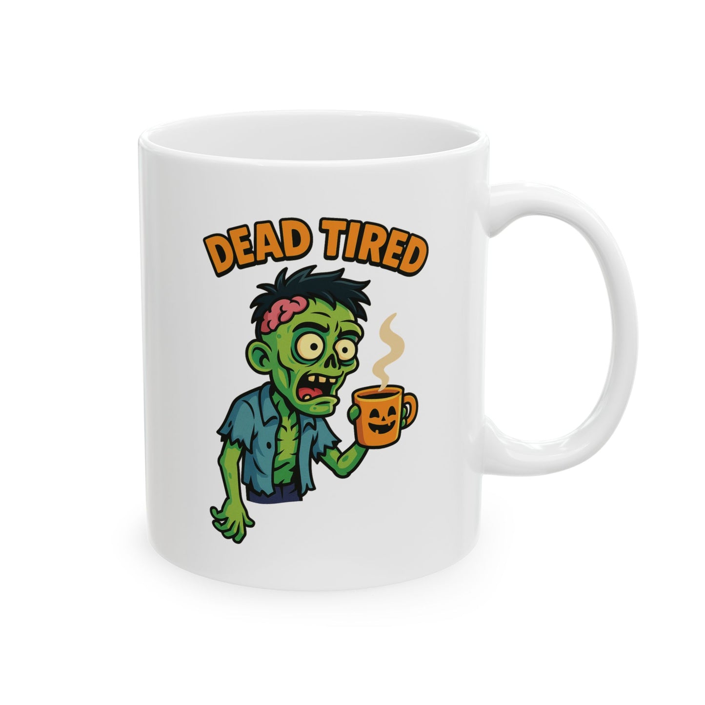 Funny Ceramic Mug, Zombie-Themed Halloween Decor