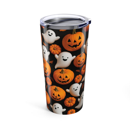 Halloween-Themed Tumbler, Spooky Coffee Cup, Halloween Party Decor
