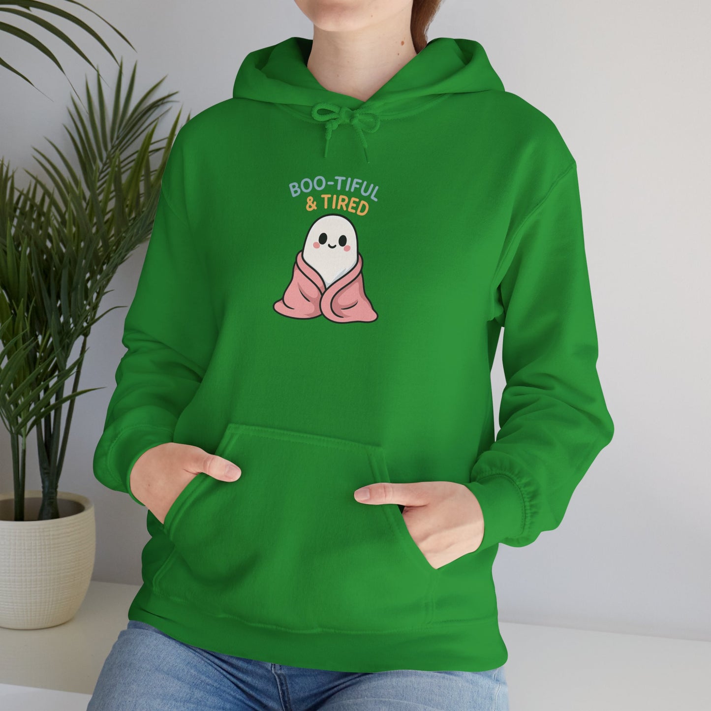 Boo-tiful Ghost Halloween Hoodie, Cute-Cozy Fall Vibes