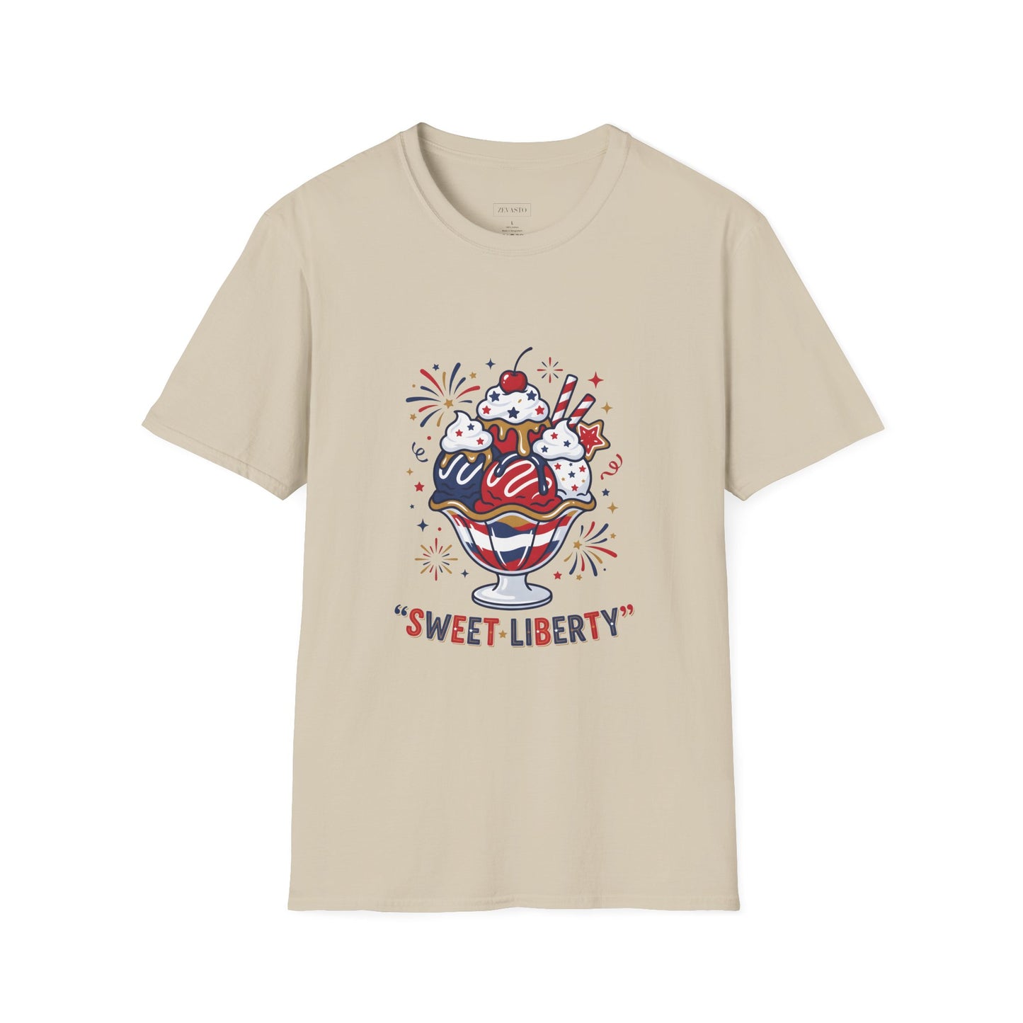 Sweet Liberty Ice Cream T-Shirt — Patriotic 4th of July Sundae Tee