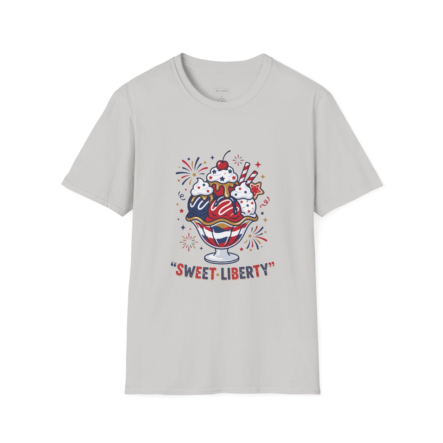 Sweet Liberty Ice Cream T-Shirt — Patriotic 4th of July Sundae Tee