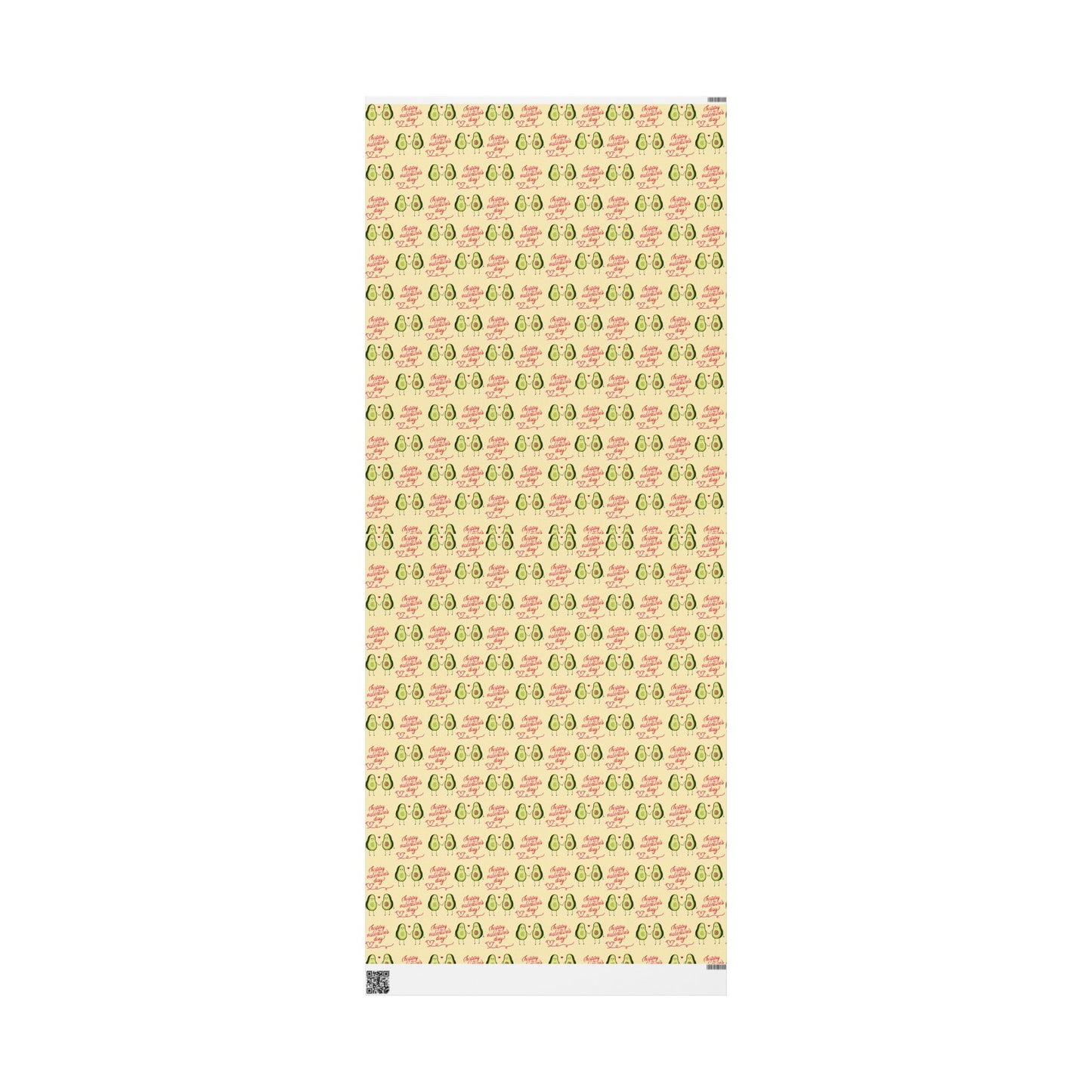 Valentine's Day Wrapping Paper — Cute Avocado Gift Wrap Roll