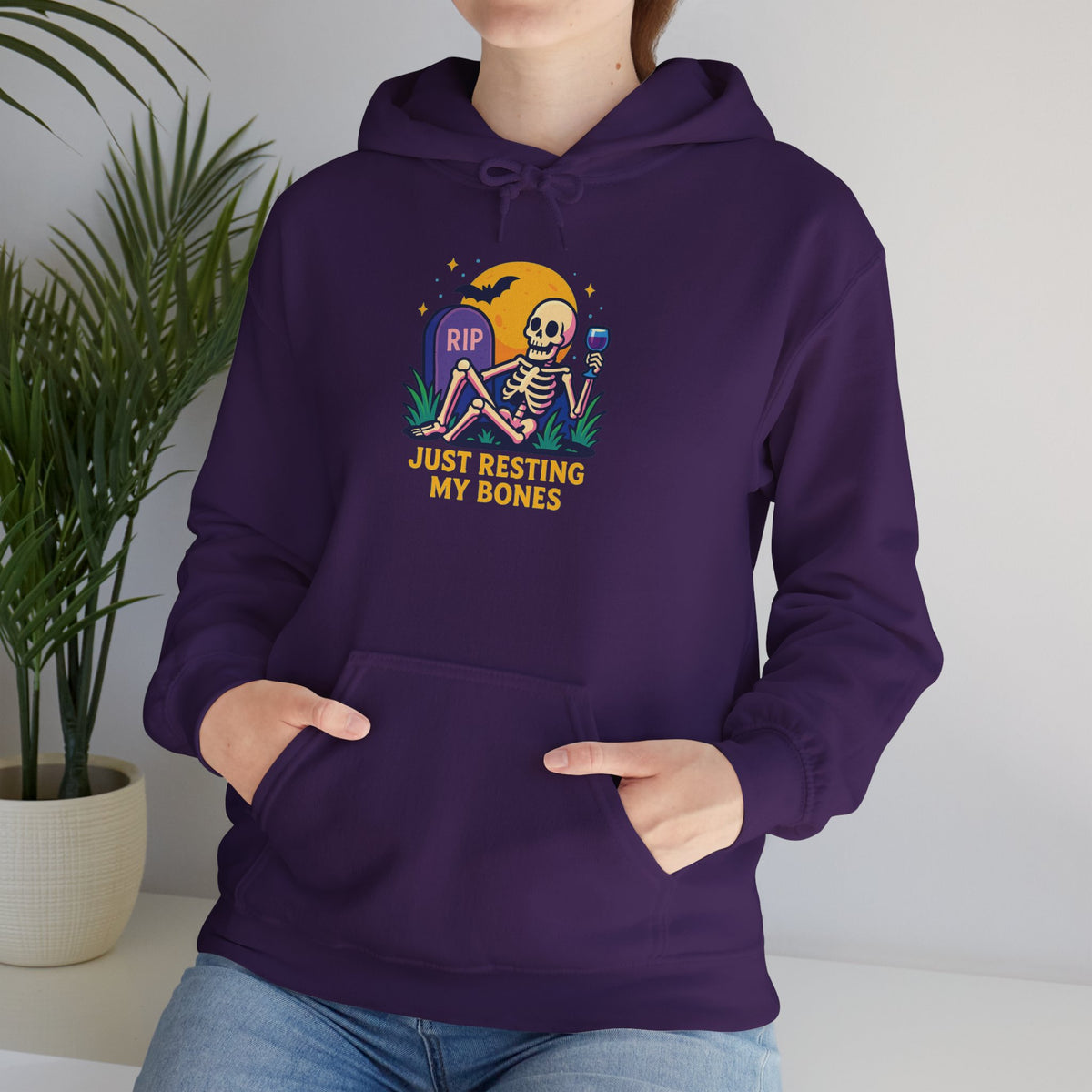 Halloween Skeleton Hoodie, Cozy Unisex Sweatshirt