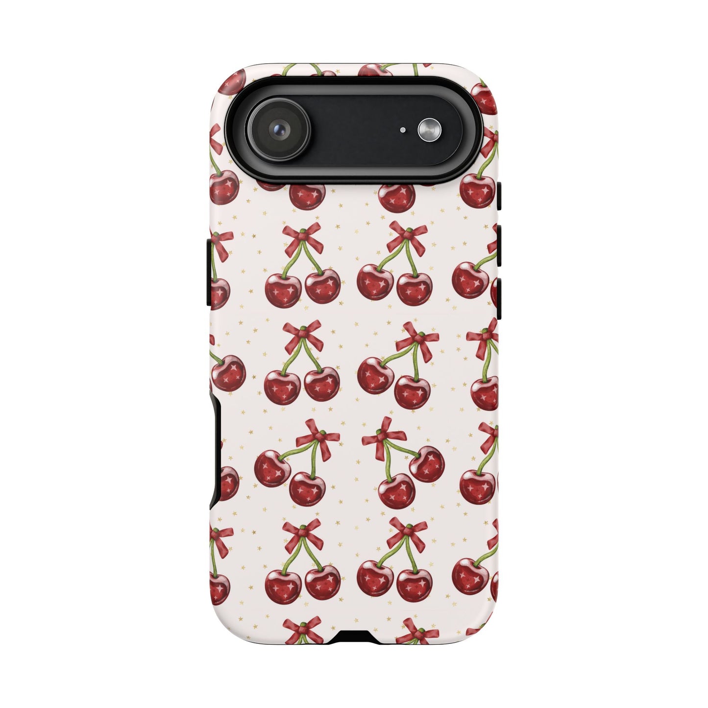 Cherry Pattern Phone Case — Cute Red Cherry Protective Phone Cover