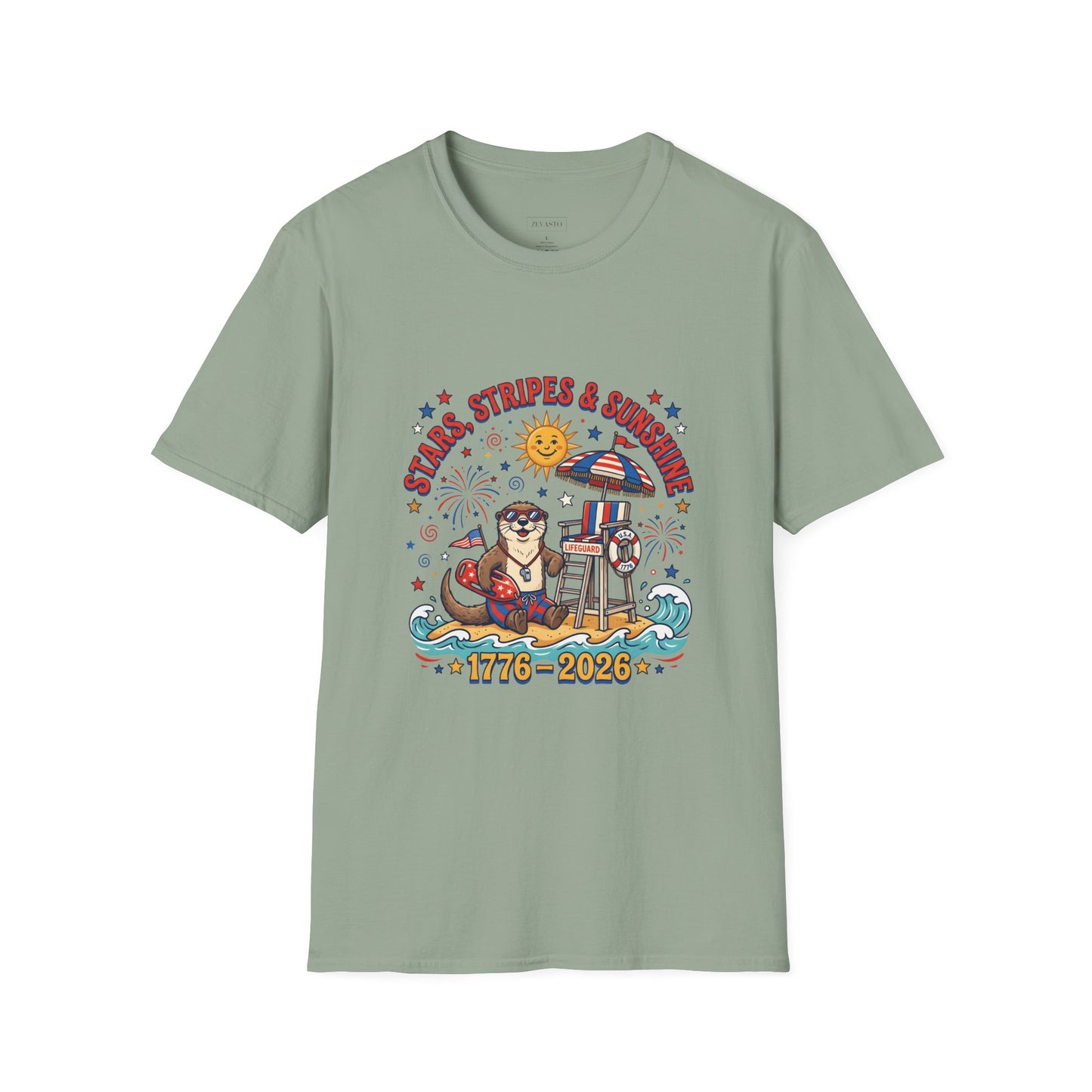 Stars, Stripes & Sunshine T-Shirt — Patriotic 1776–2026 Summer Tee, 4th of July Shirt