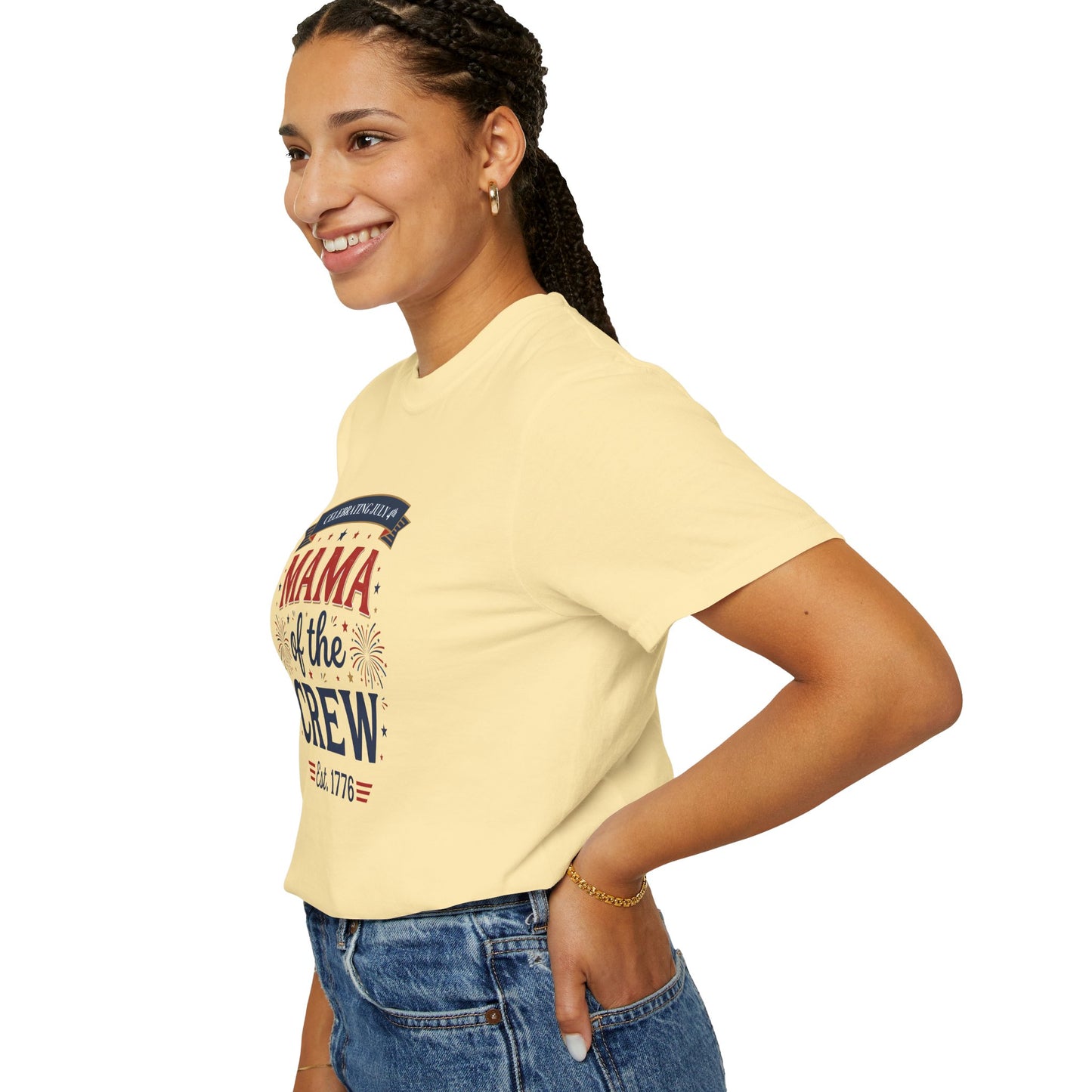 Mama of the Crew T-Shirt — Patriotic 4th of July Tee, Independence Day Shirt