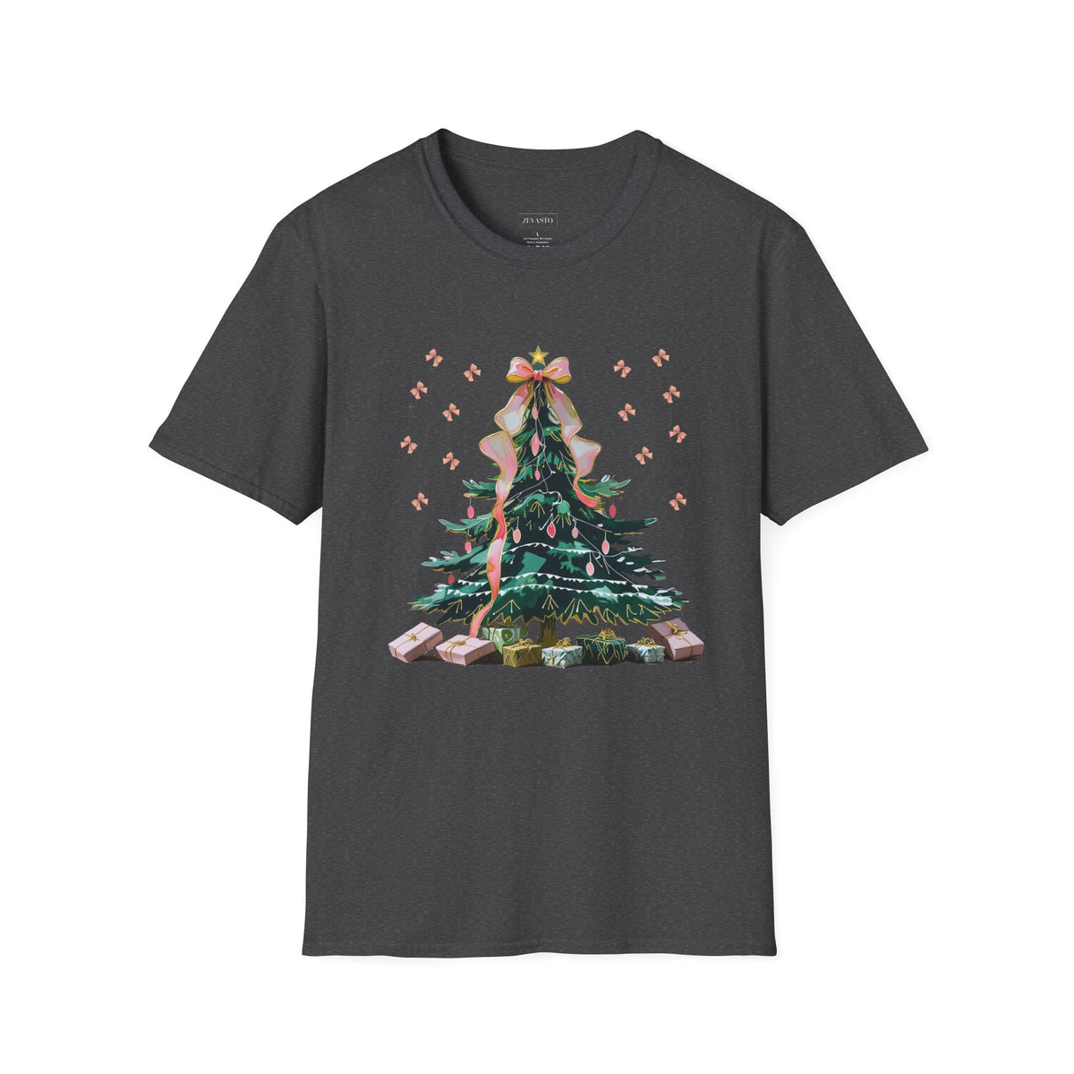 Christmas Tree Unisex Softstyle T-Shirt | Holiday Outfit, Festive Apparel