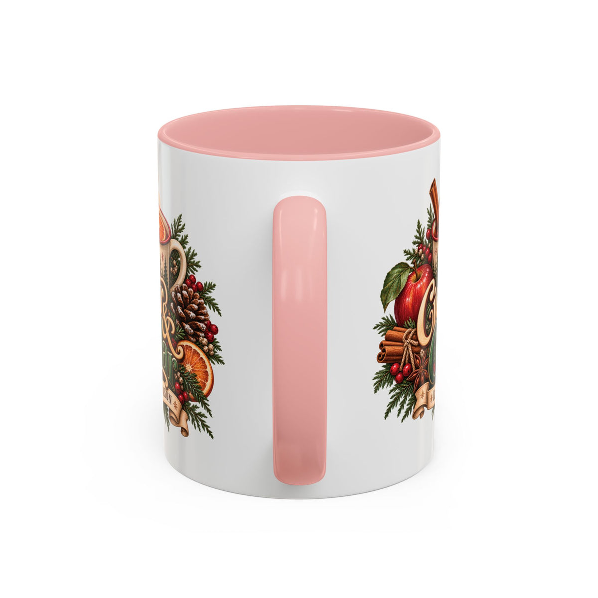 Cider & Cedar Accent Coffee Mug — Cozy Fall Hot Drink Gift (11 oz)