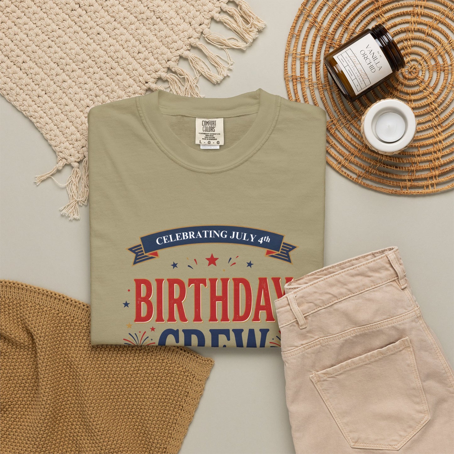 Birthday Crew T-Shirt — Patriotic Celebration Tee, 4th of July Shirt, Independence Day Gift