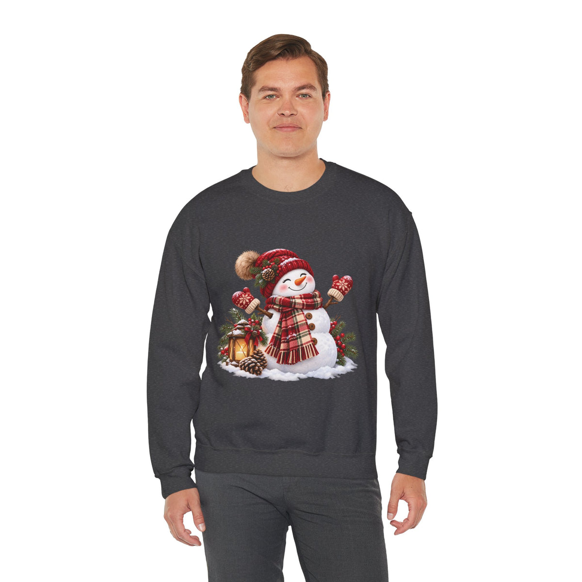 Snowman Holiday Sweatshirt - Cozy Christmas Unisex Sweatshirt