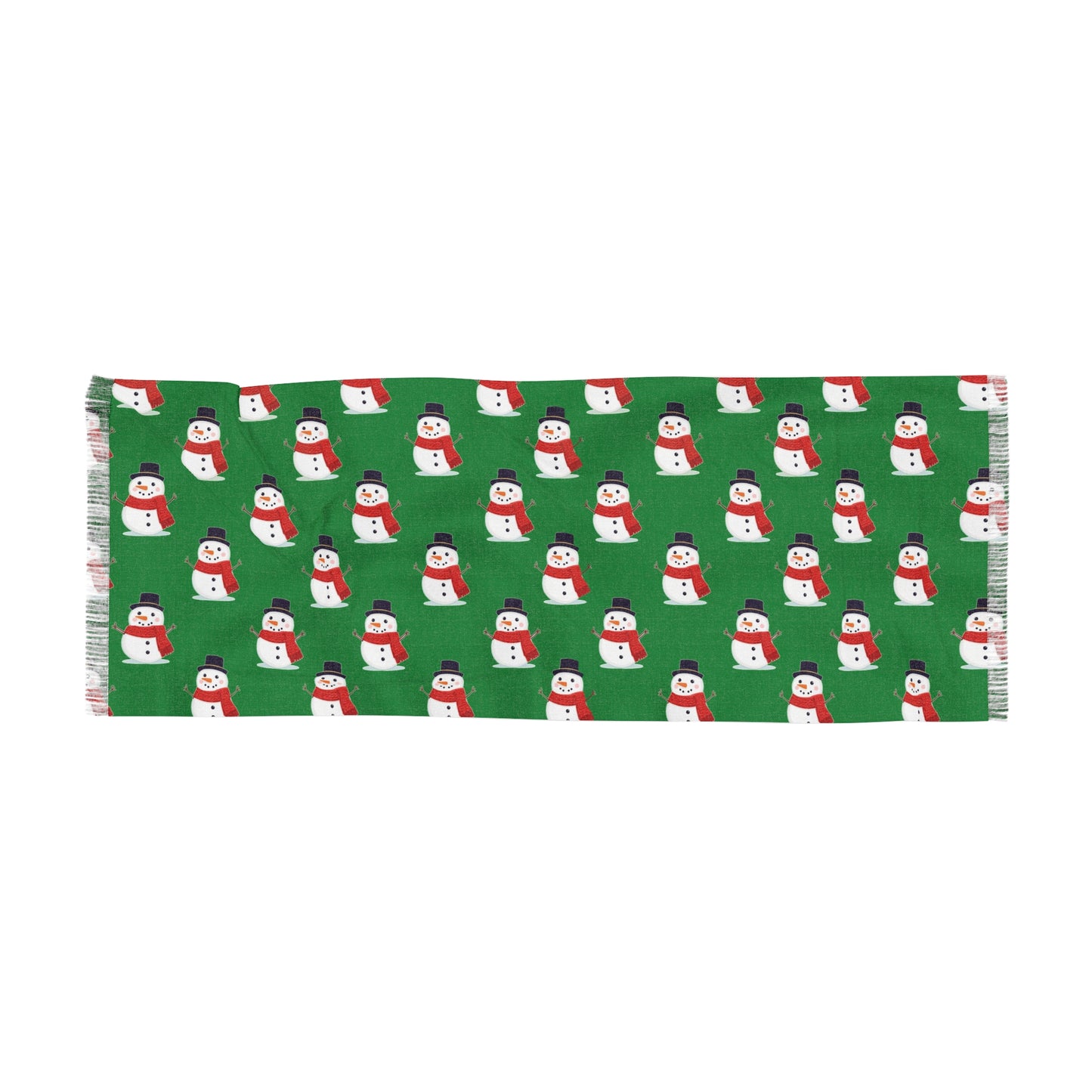 Snowman Scarf, Winter Accessory, Holiday Gift, Cozy Fashion, Christmas, Seasonal Wear