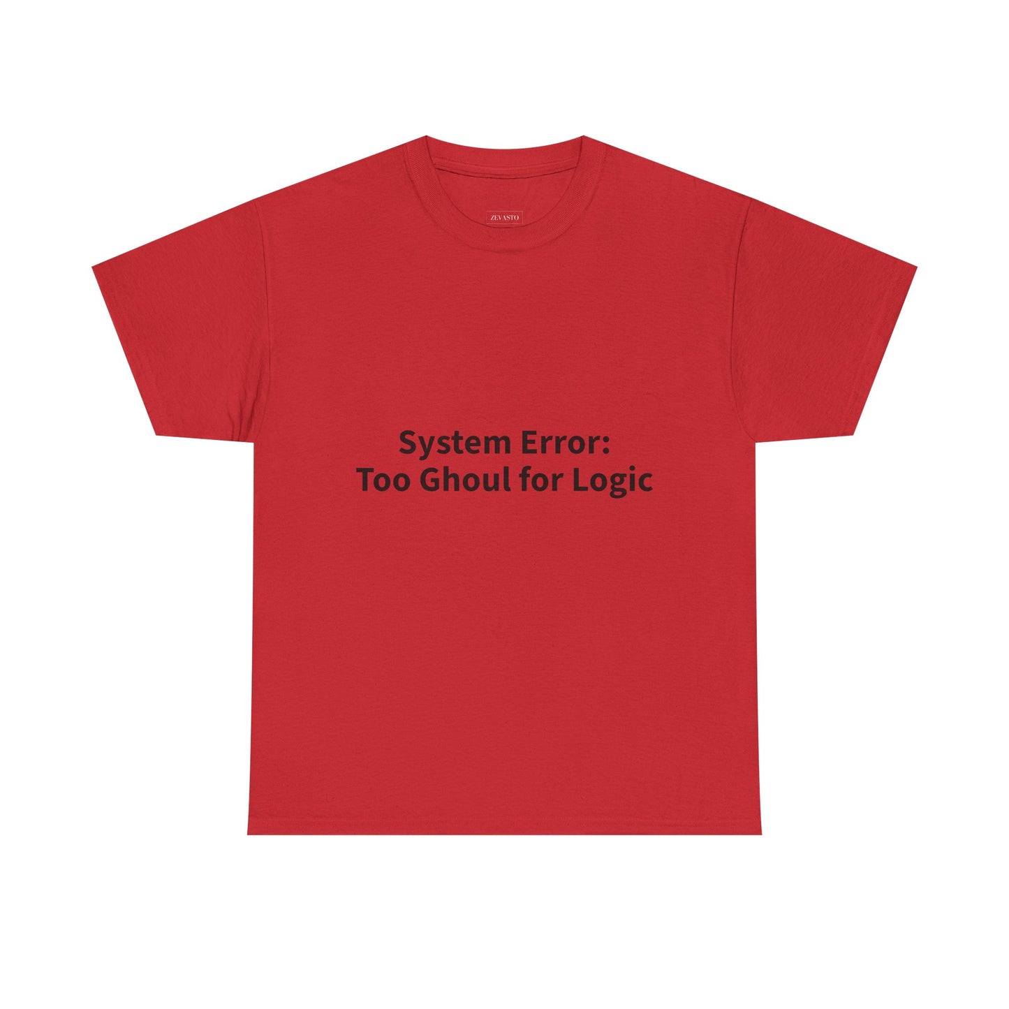 System Error Tee - Unisex Heavy Cotton Shirt, Perfect for Halloween, Geeky Fun