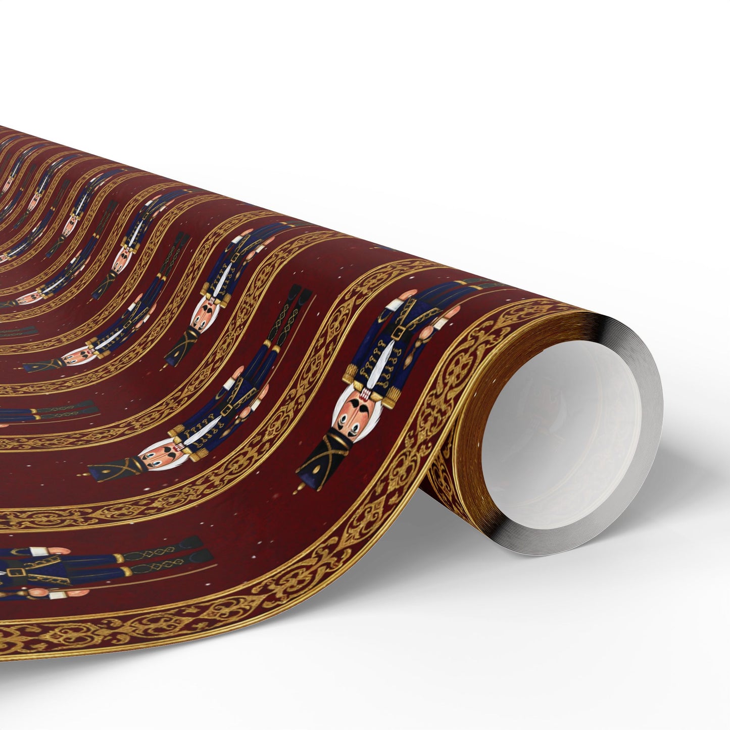 Christmas Wrap Paper, Festive Holiday Wrapping Paper Roll - Nutcracker Design