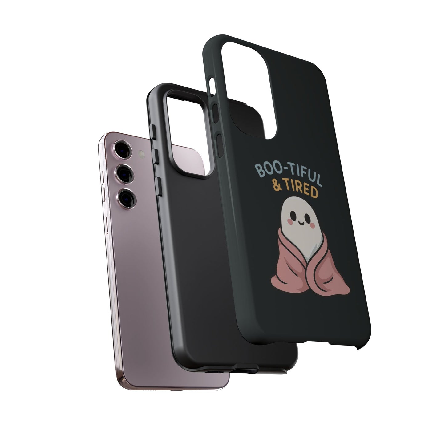 Boo-tiful & Tired Phone Case, Halloween-Themed Design