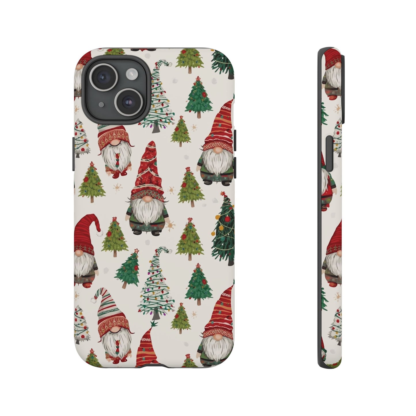 Christmas Gnome Phone Case, Dual Layer Phone Case for Iphone 17, 16, 15, 14, 13, 12, 11 & Samsung