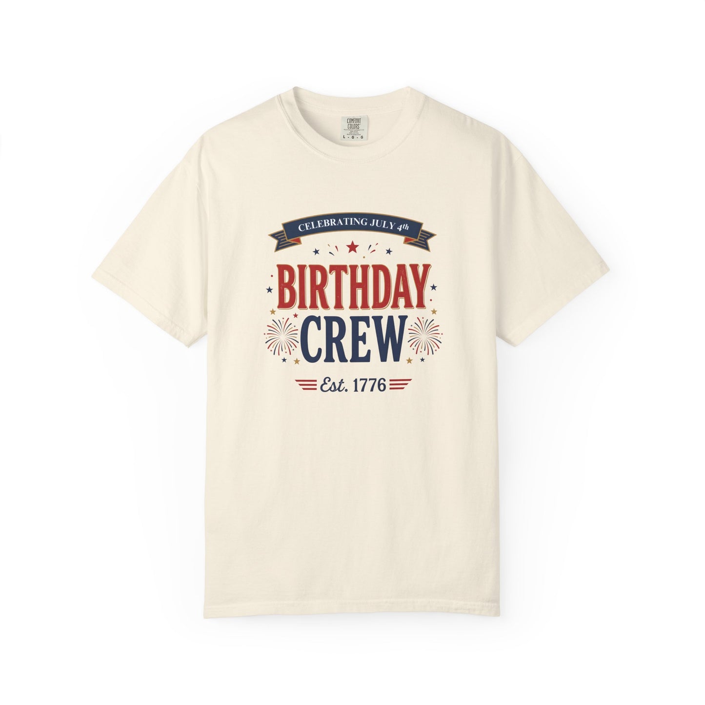 Birthday Crew T-Shirt — Patriotic Celebration Tee, 4th of July Shirt, Independence Day Gift