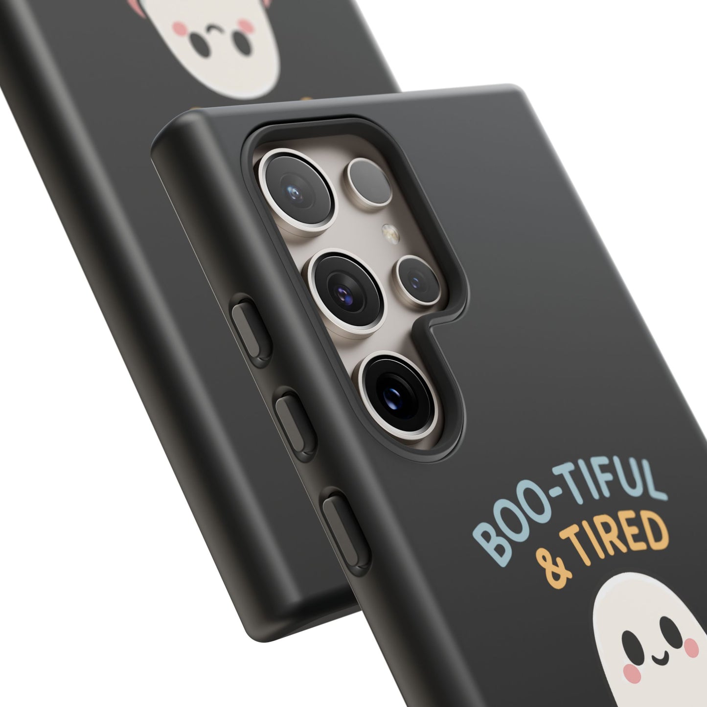 Boo-tiful & Tired Phone Case, Halloween-Themed Design