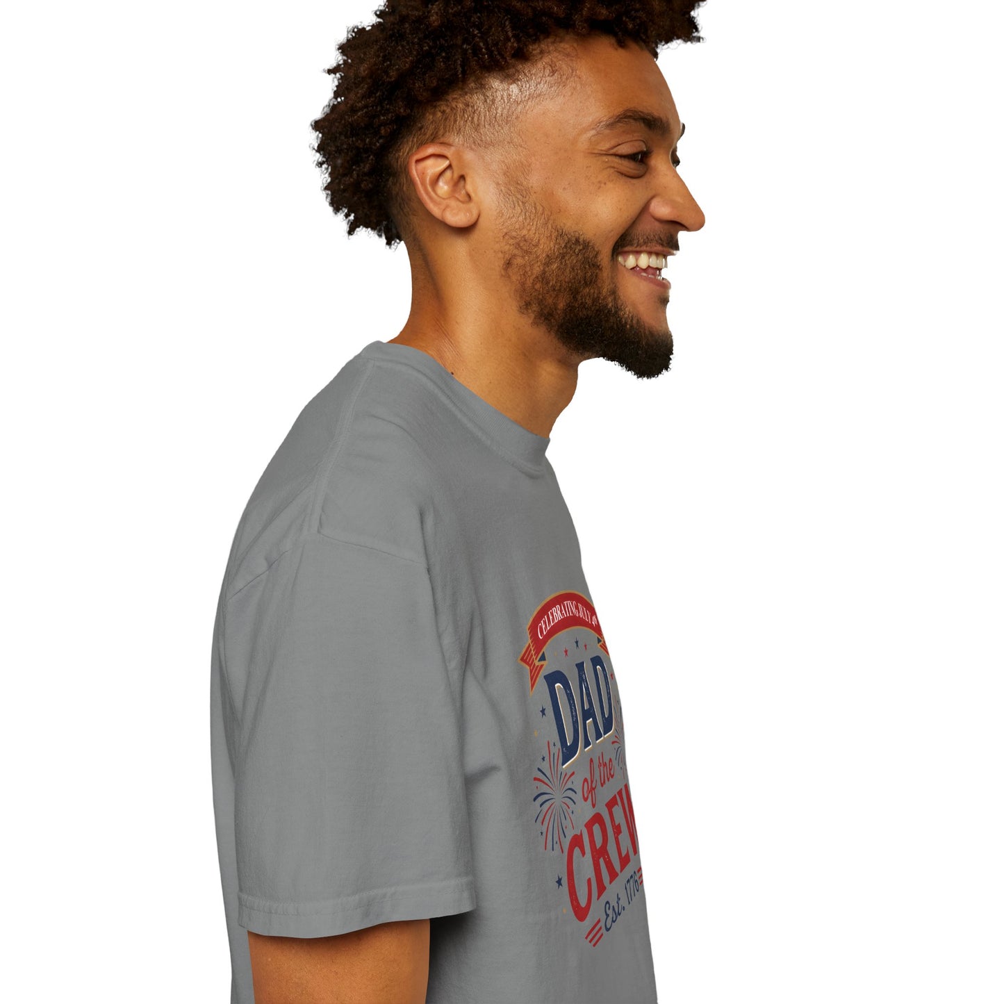 Dad of the Crew T-Shirt — Patriotic 4th of July Tee, Independence Day Shirt