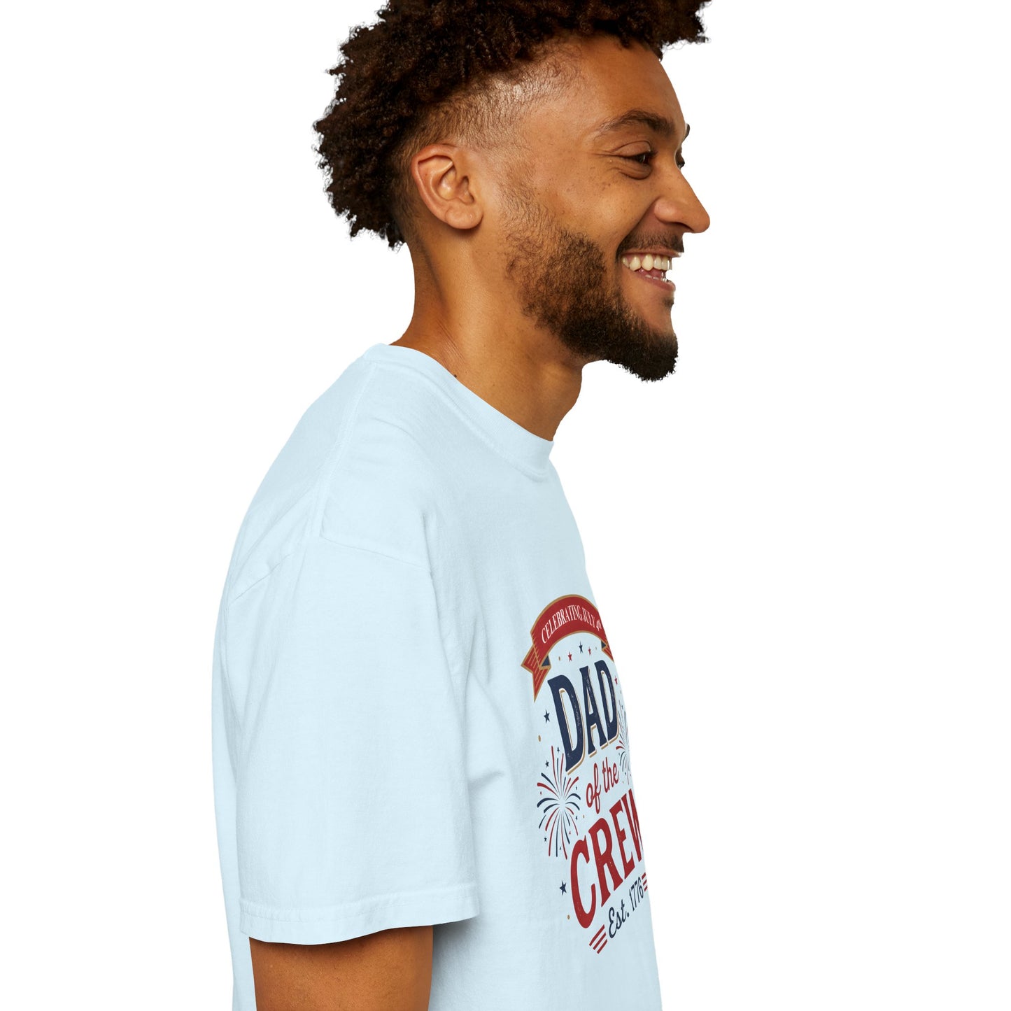 Dad of the Crew T-Shirt — Patriotic 4th of July Tee, Independence Day Shirt