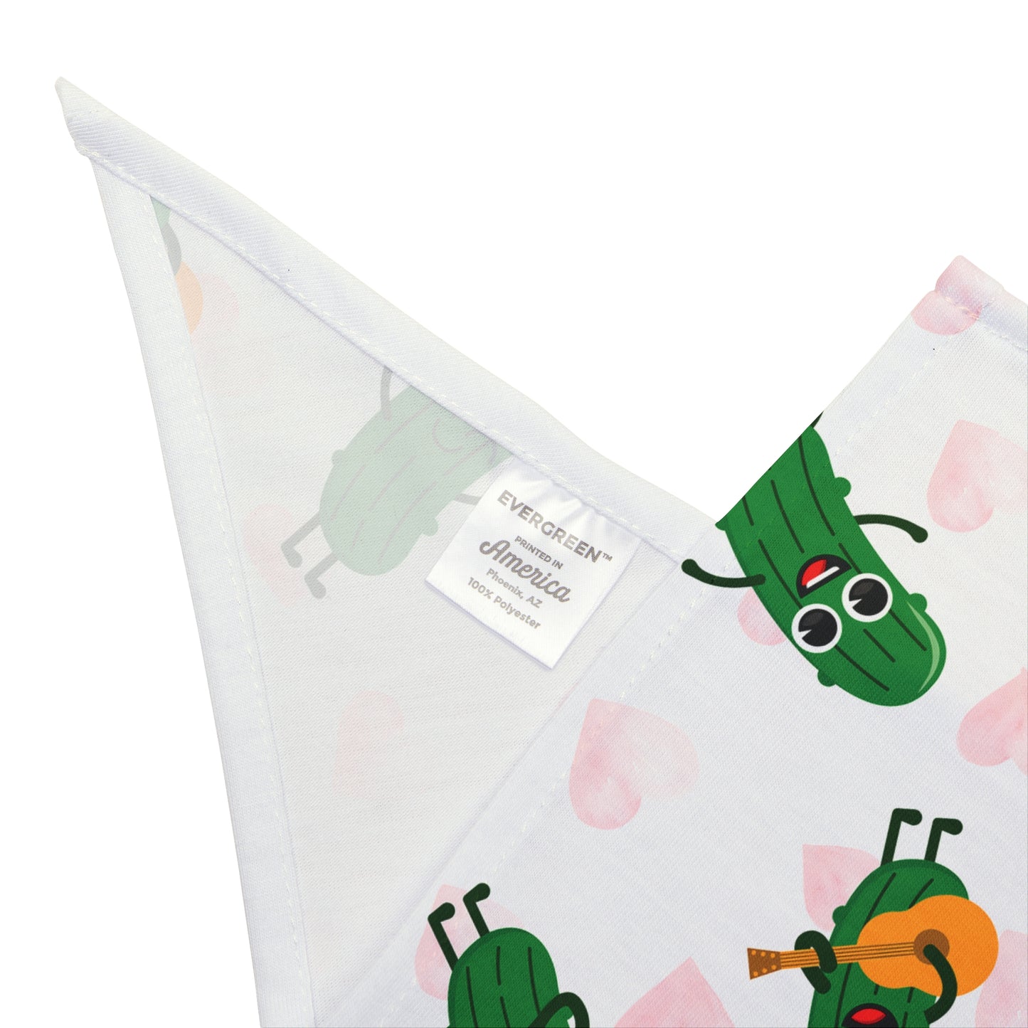 Pickle Love Pet Bandana — Cute Pickle Pattern Dog & Cat Scarf