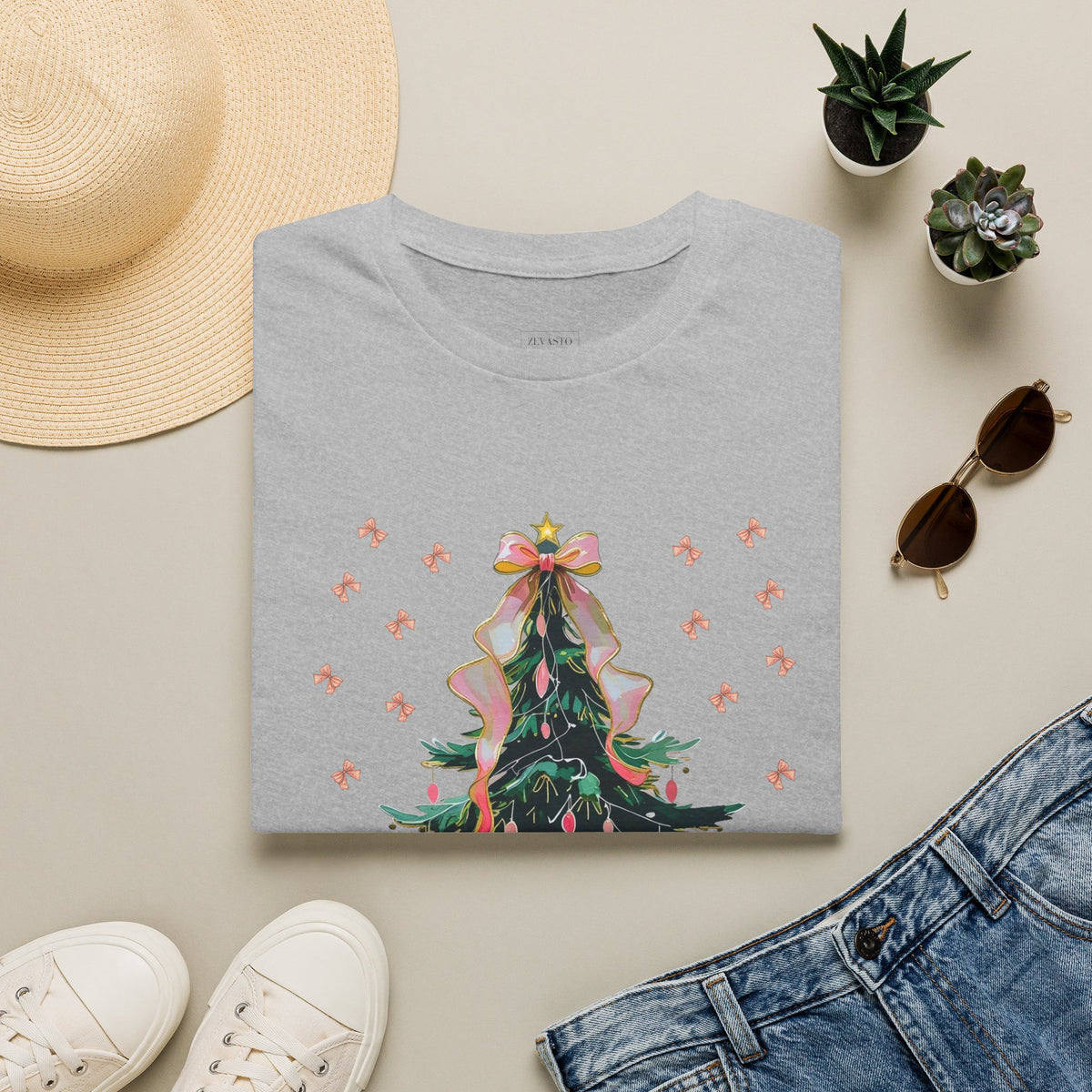 Christmas Tree Unisex Softstyle T-Shirt | Holiday Outfit, Festive Apparel