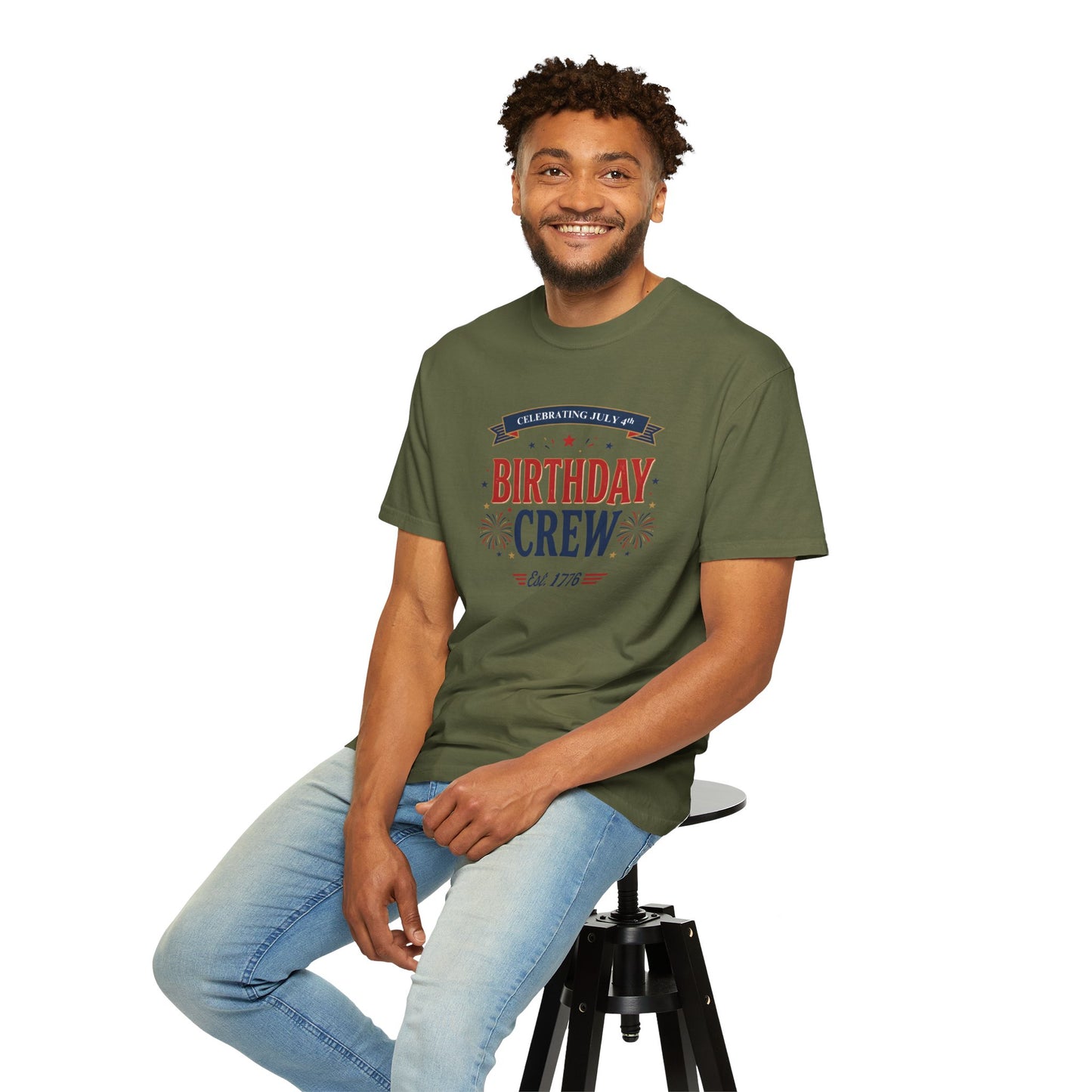 Birthday Crew T-Shirt — Patriotic Celebration Tee, 4th of July Shirt, Independence Day Gift