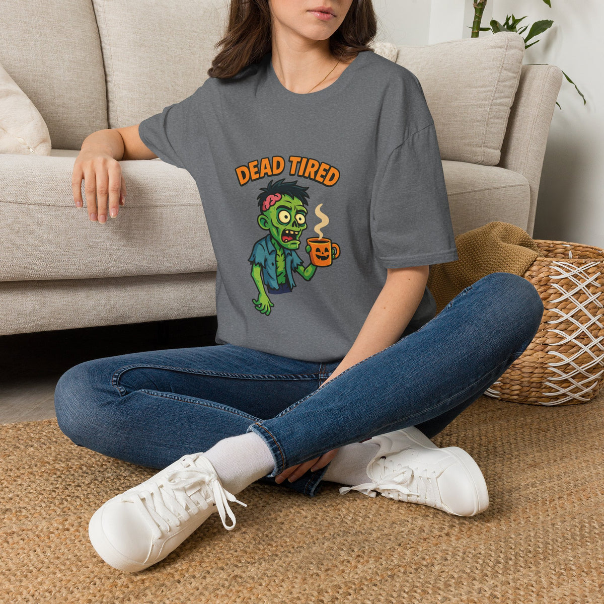 Dead Tired Zombie T-Shirt, Gifts for Halloween