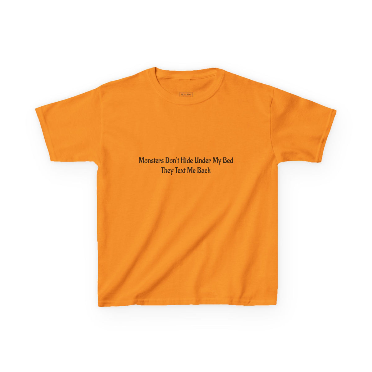 Funny Kids Monster Tee, Kids Heavy Cotton Shirt, Halloween T-Shirt