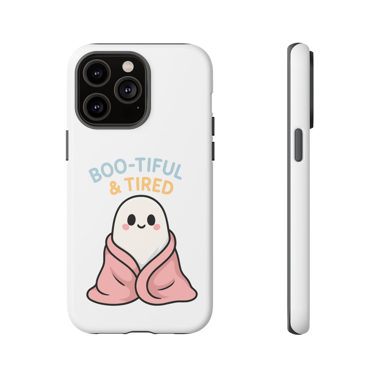 Boo-tiful & Tired Phone Case, Halloween-Themed Design