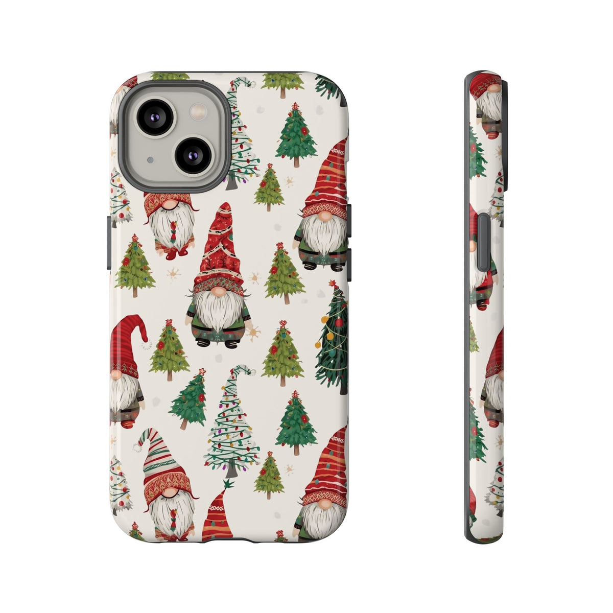 Christmas Gnome Phone Case, Dual Layer Phone Case for Iphone & Samsung