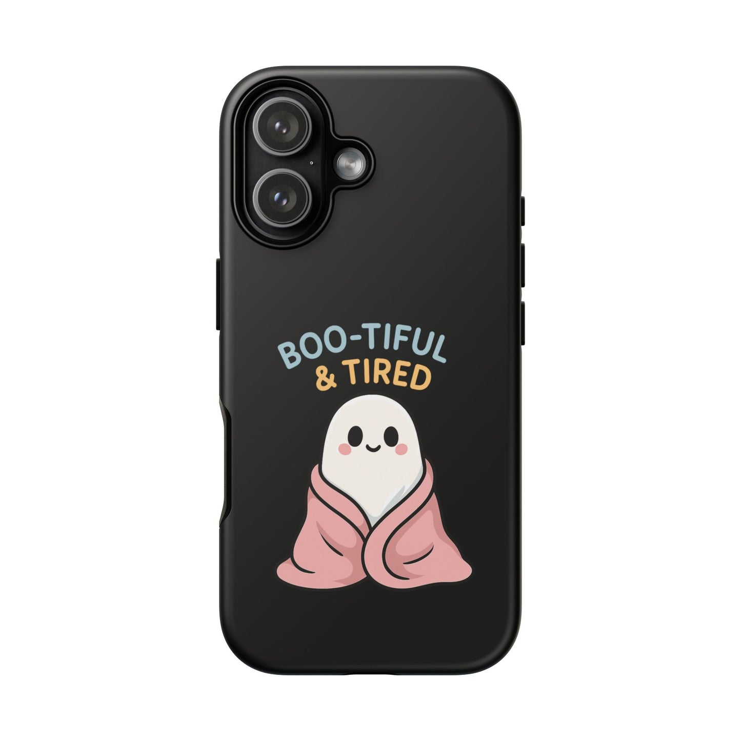 Boo-tiful & Tired Phone Case, Halloween-Themed Design