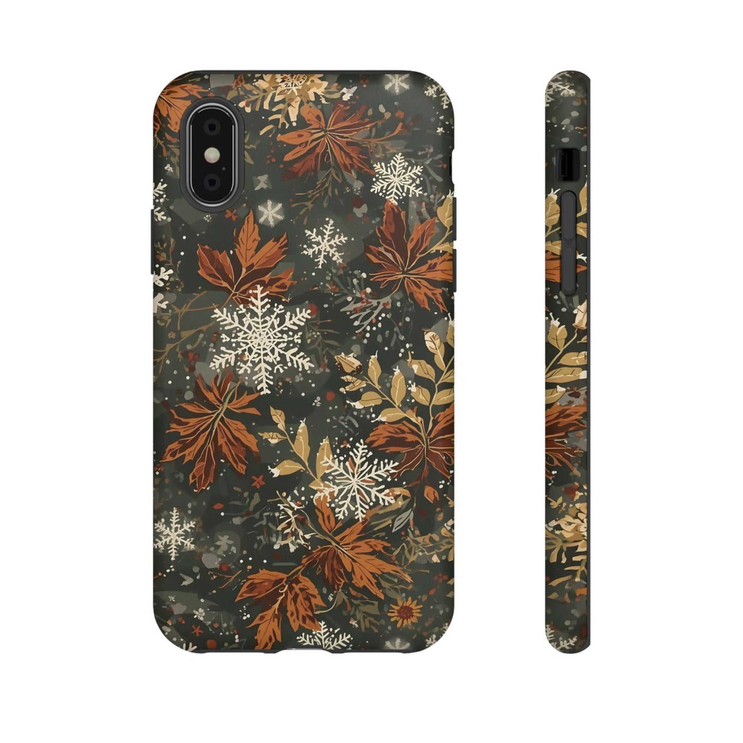 Christmas Phone Case, Autumn Floral Phone Case for Iphone 17, 16, 15, 14, 13, 12, 11 & Samsung