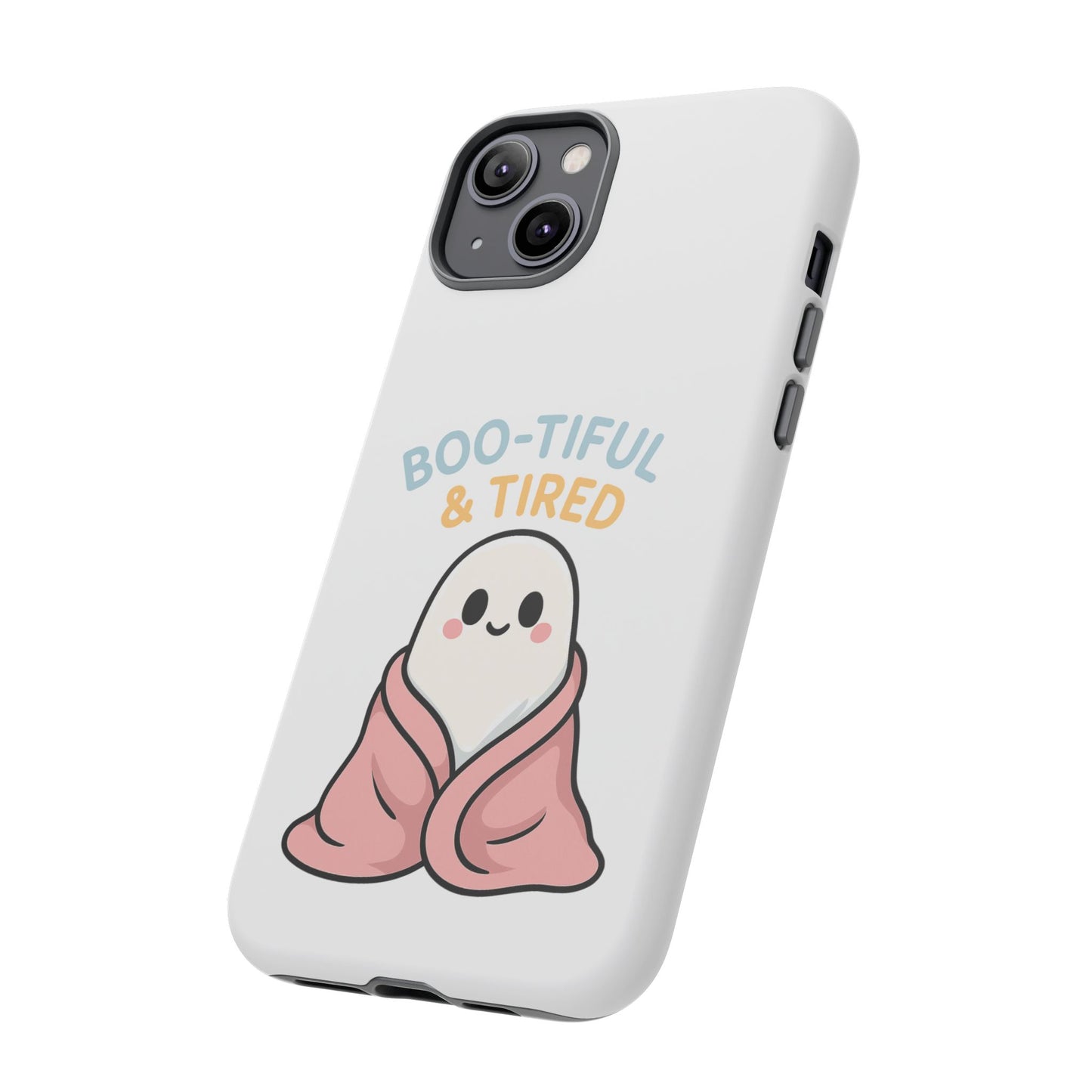 Boo-tiful & Tired Phone Case, Halloween-Themed Design