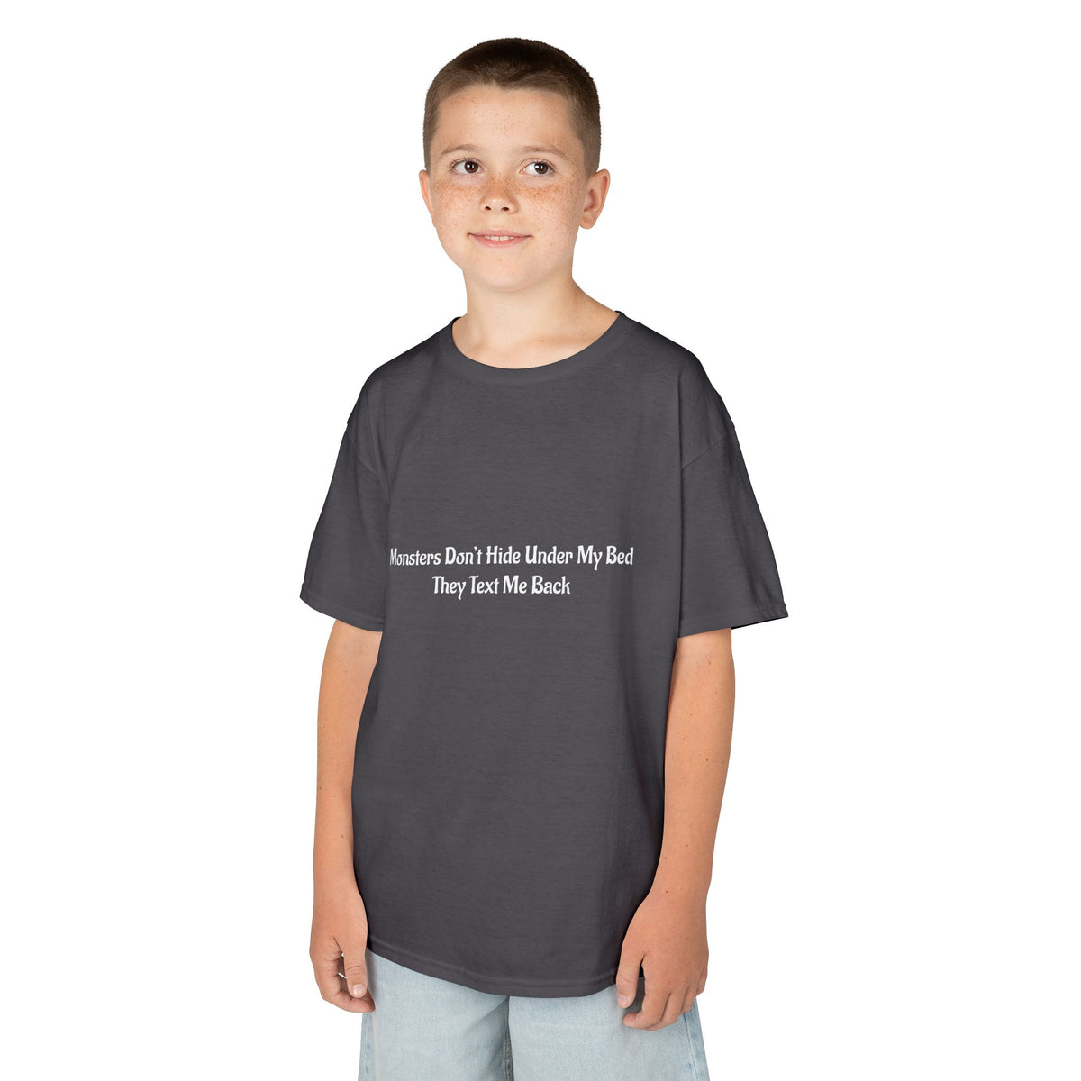 Funny Kids Monster Tee, Kids Heavy Cotton Shirt, Halloween T-Shirt