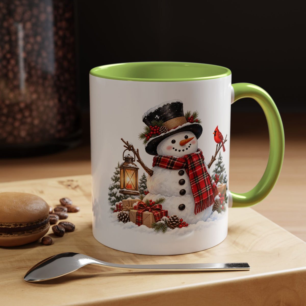 Snowman Christmas Coffee Mug – Festive Holiday Accent Mug (11 oz)