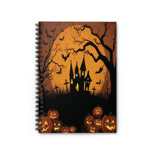 Halloween-Themed Spiral Notebook | Spooky Journal for Notes
