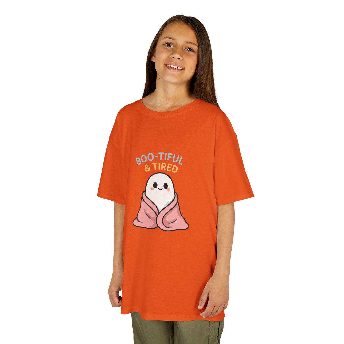 Boo-Tiful & Tired Kids T-Shirt, Halloween Style