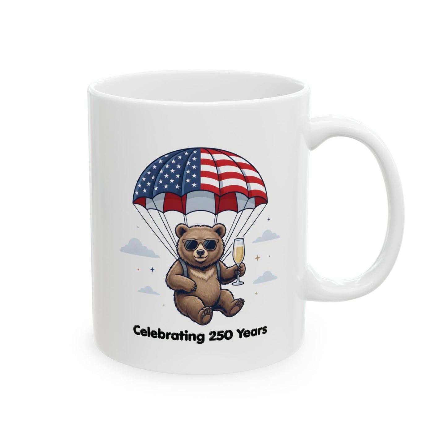 Patriotic Bear Ceramic Mug