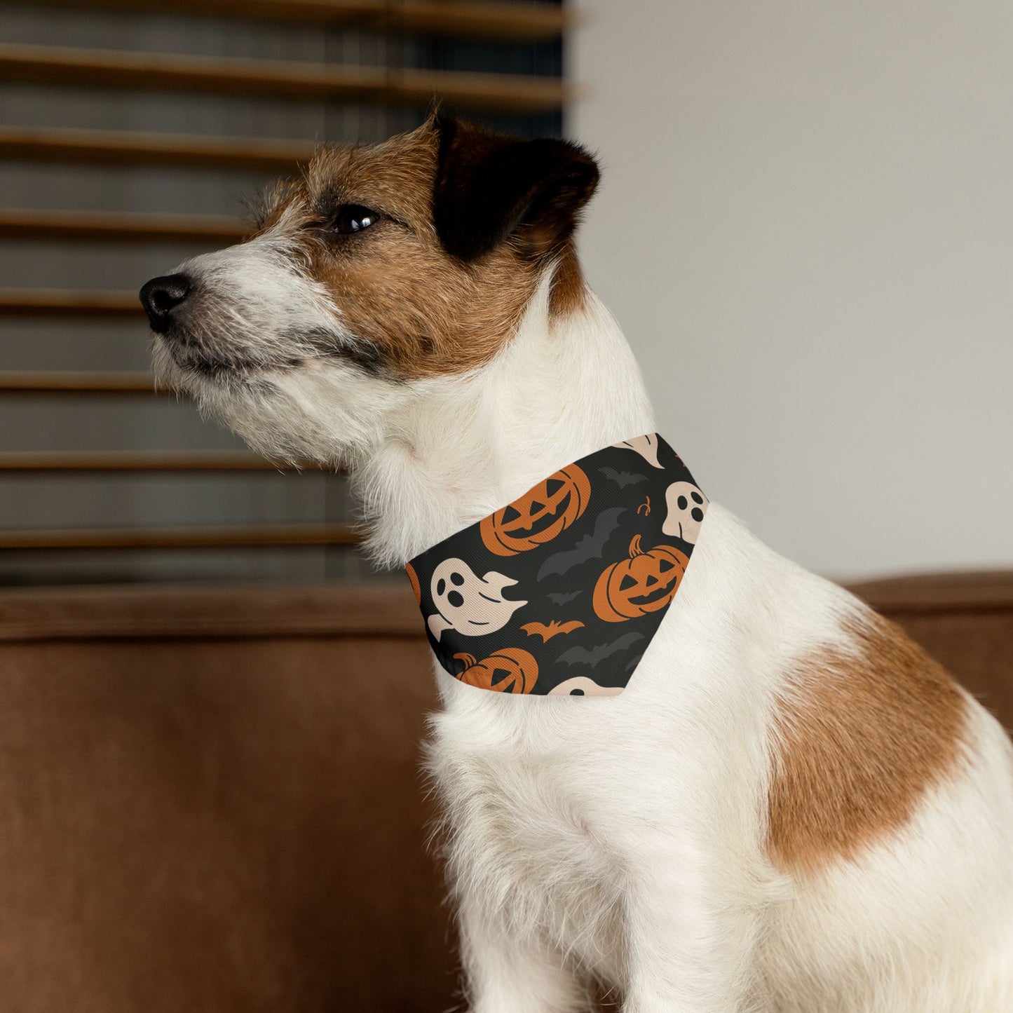 Halloween Pet Bandana Collar, Cute Dog Accessory For Spooky Season