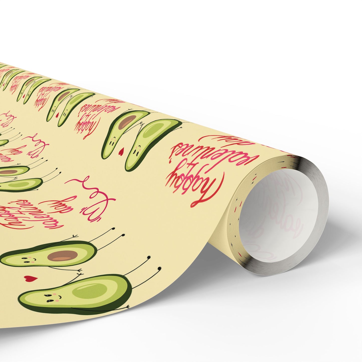 Valentine's Day Wrapping Paper — Cute Avocado Gift Wrap Roll