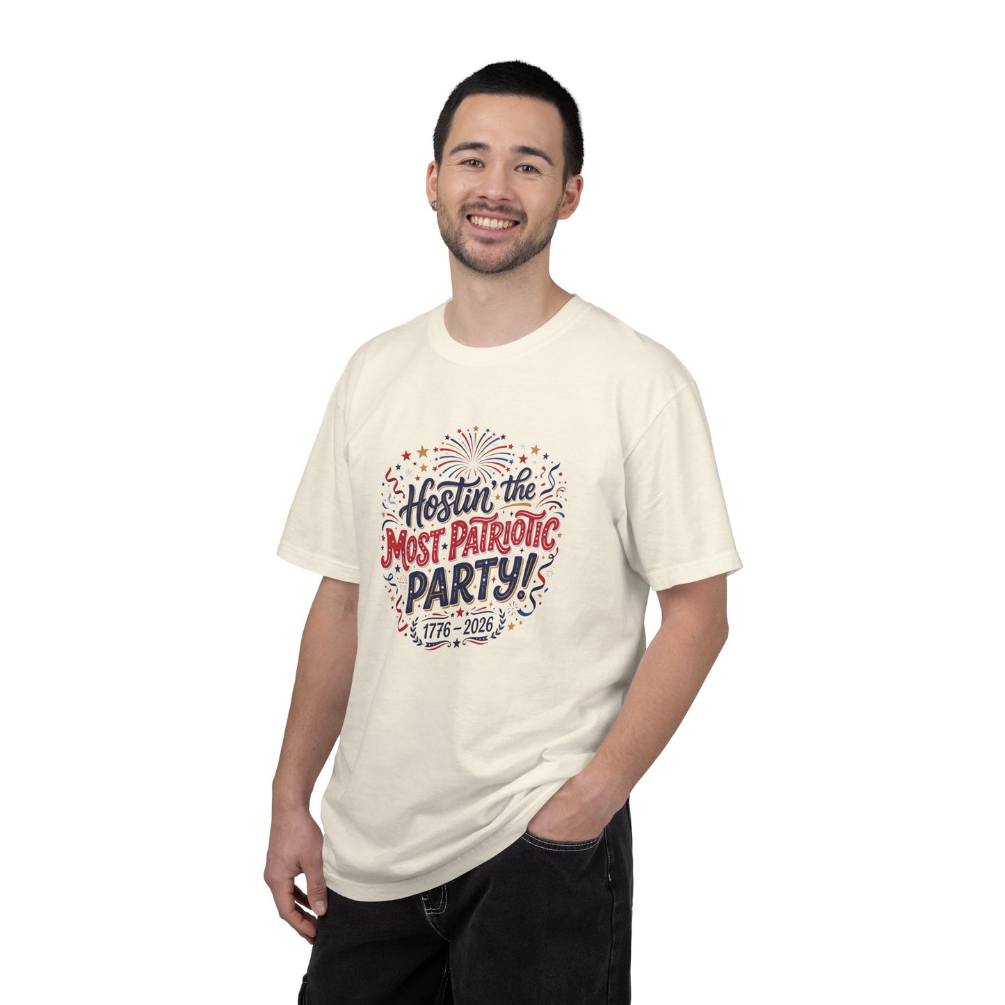 Patriotic 'Hostin' the Most Patriotic Party' T-Shirt, 4th of July Shirt, Independence Day Tee