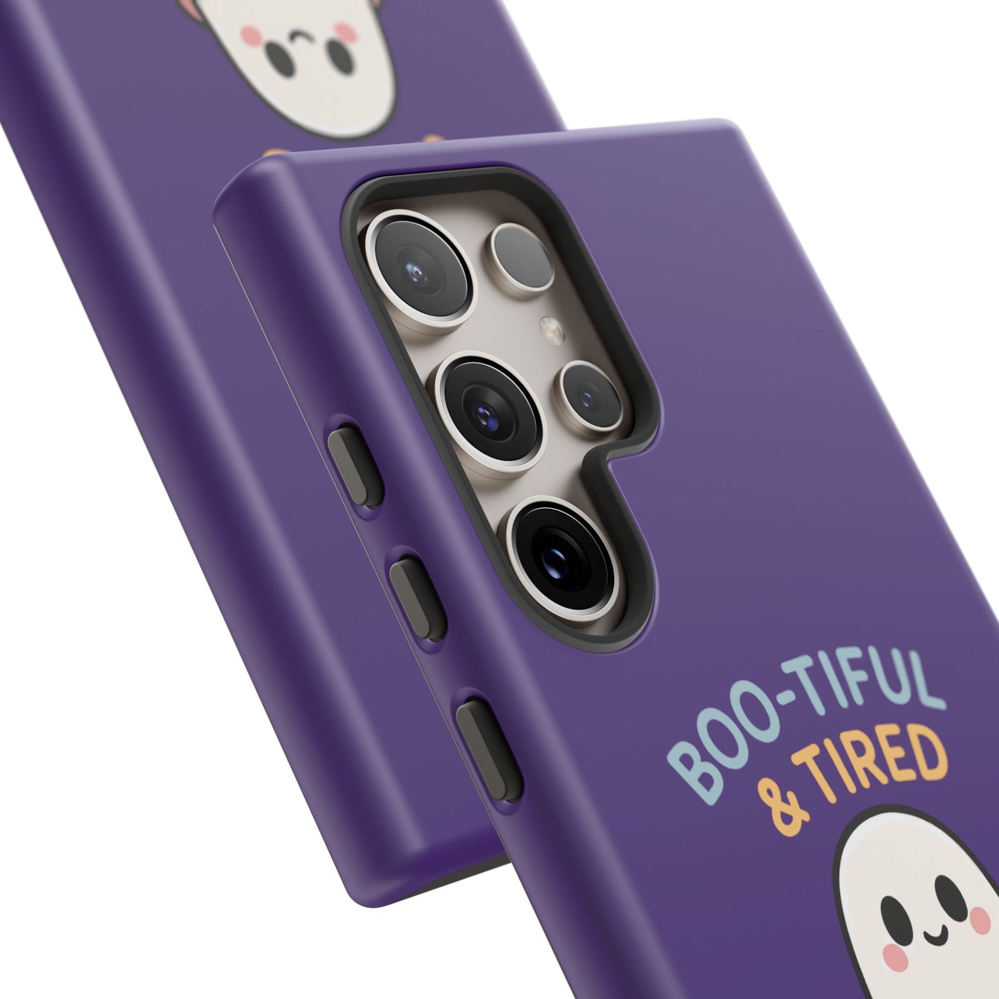 Boo-Tiful & Tired Phone Case, Halloween-Themed Design