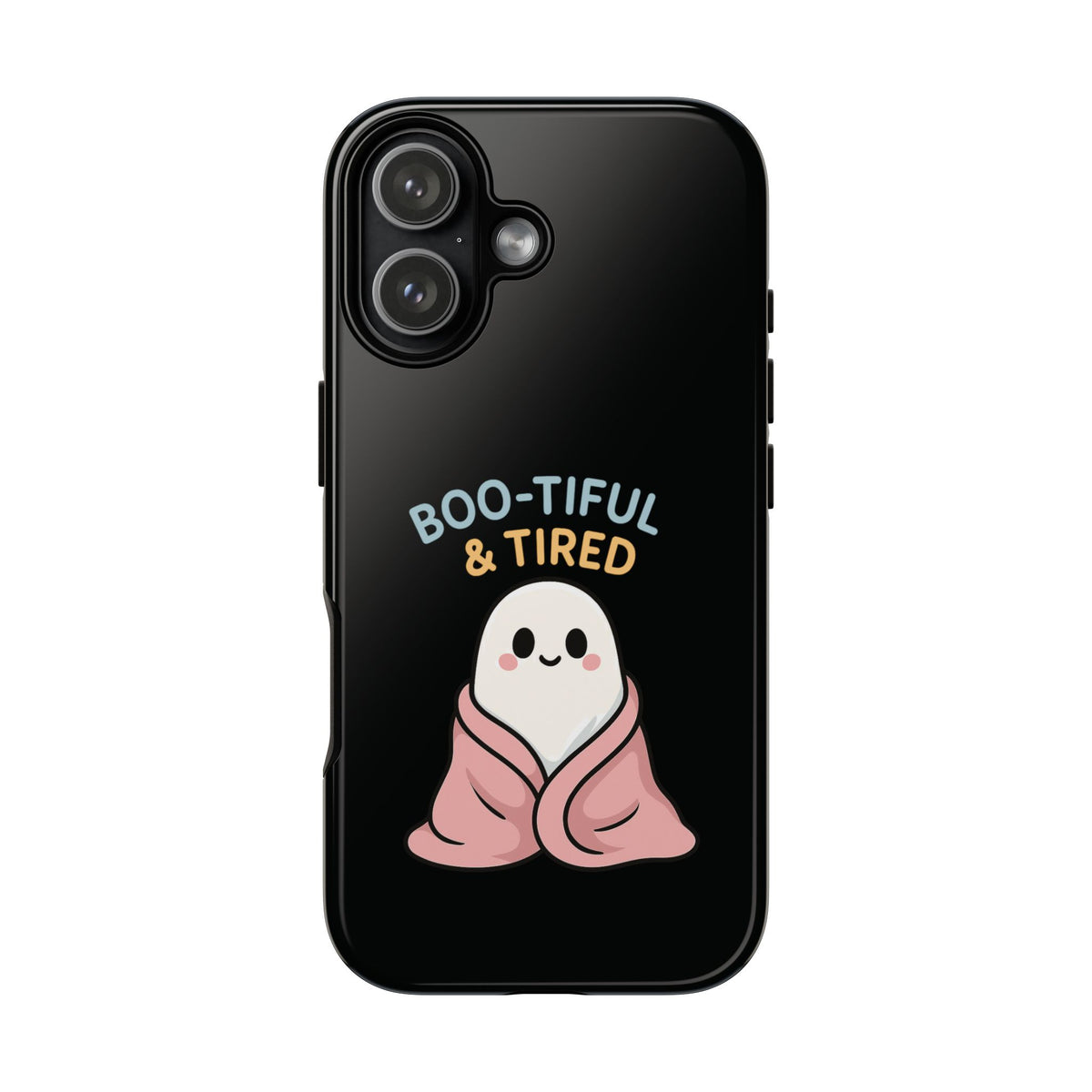 Boo-tiful & Tired Phone Case, Halloween-Themed Design
