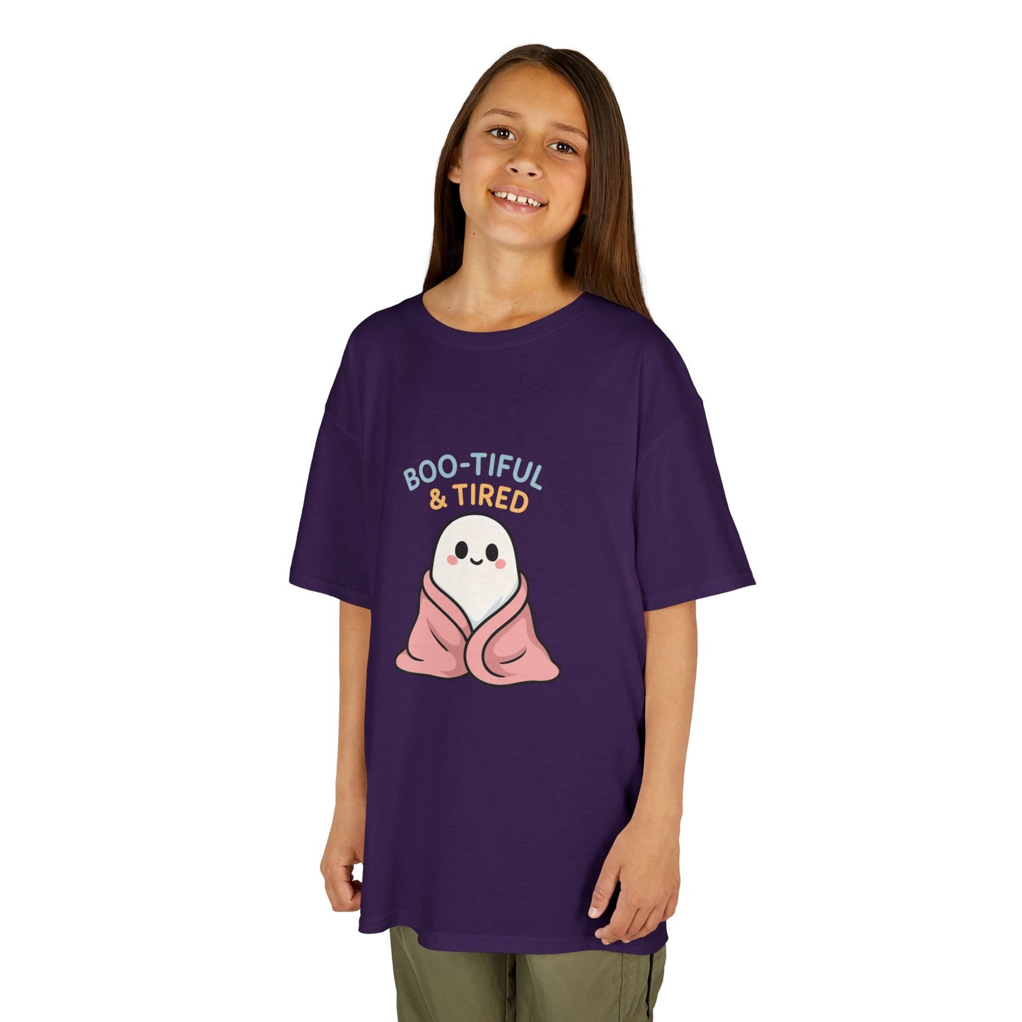 Boo-Tiful & Tired Kids T-Shirt, Halloween Style