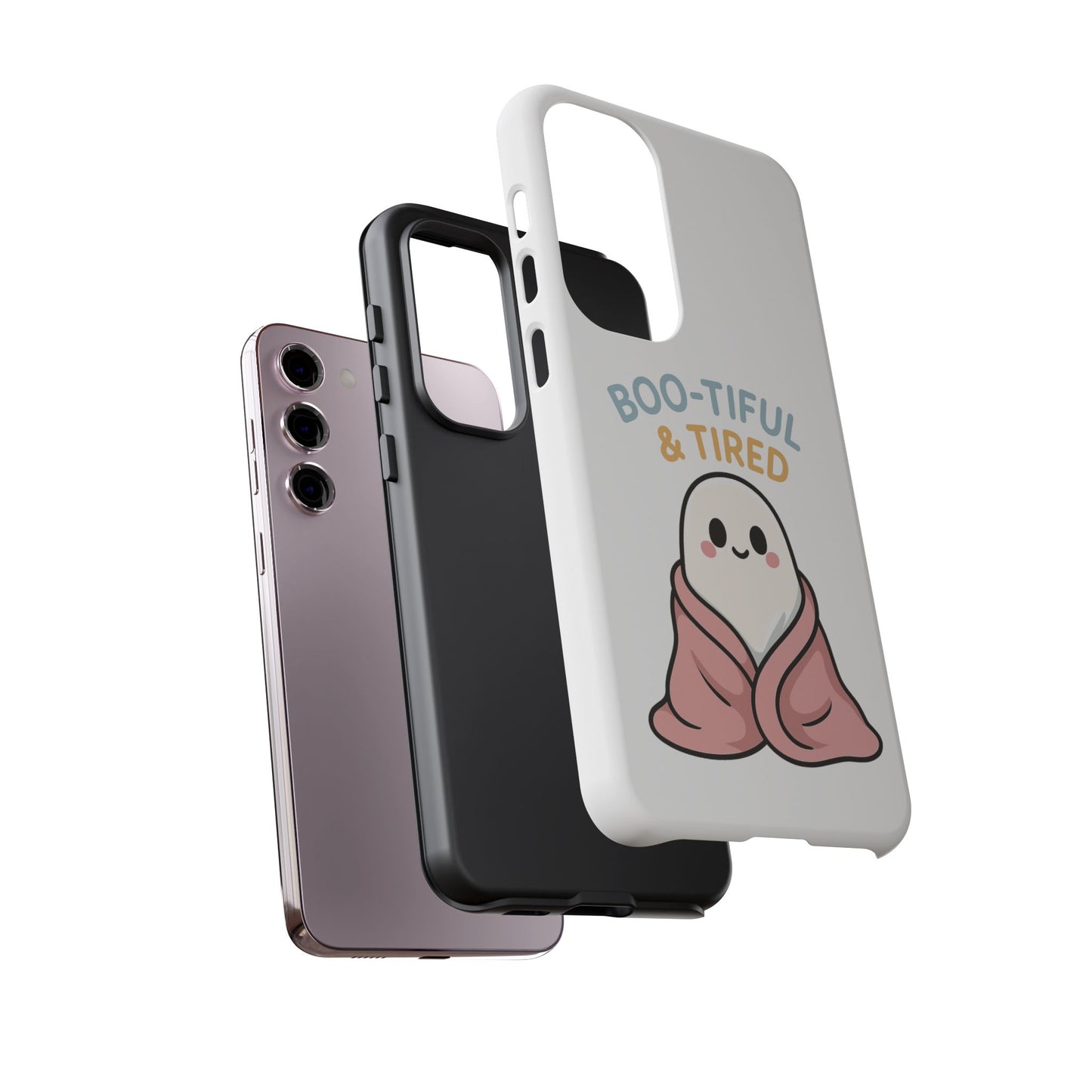 Boo-tiful & Tired Phone Case, Halloween-Themed Design