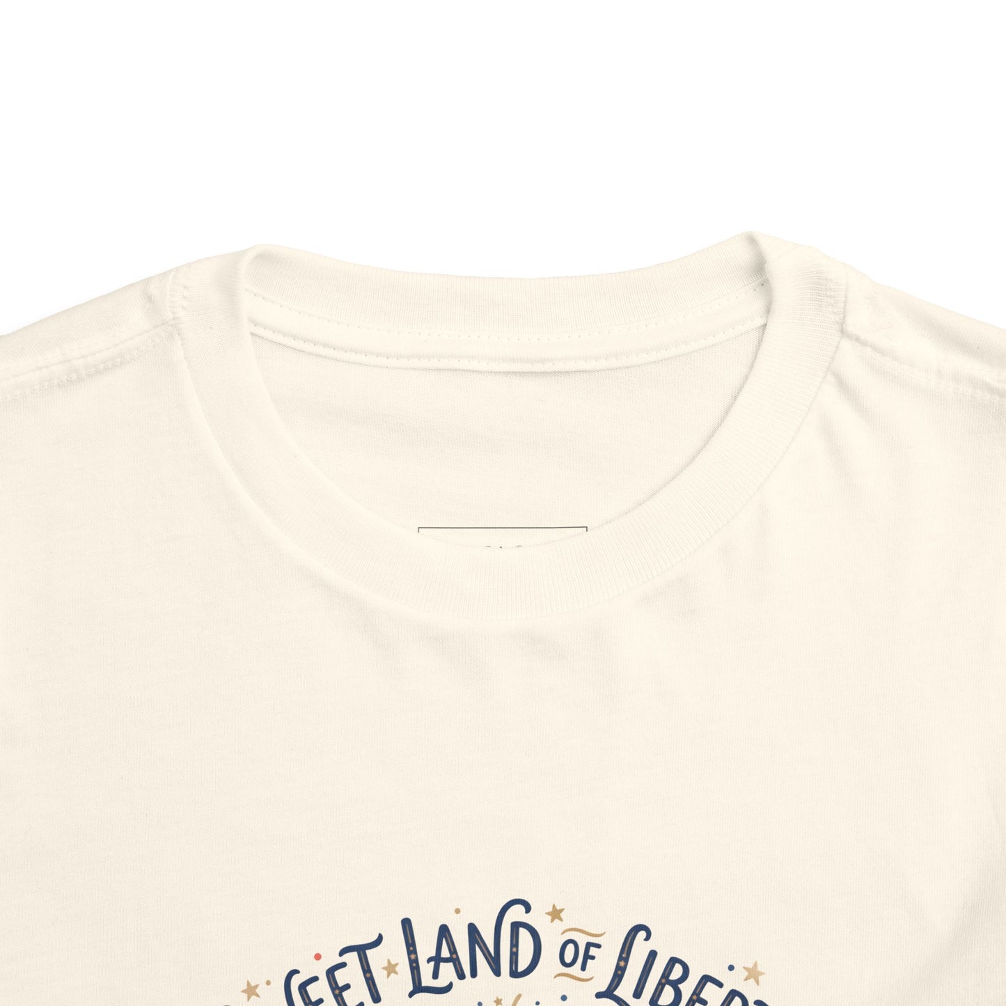 Toddler Tee — "Sweet Land of Liberty" 1776–2026 Patriotic Shirt for Kids, 4th of July Tee