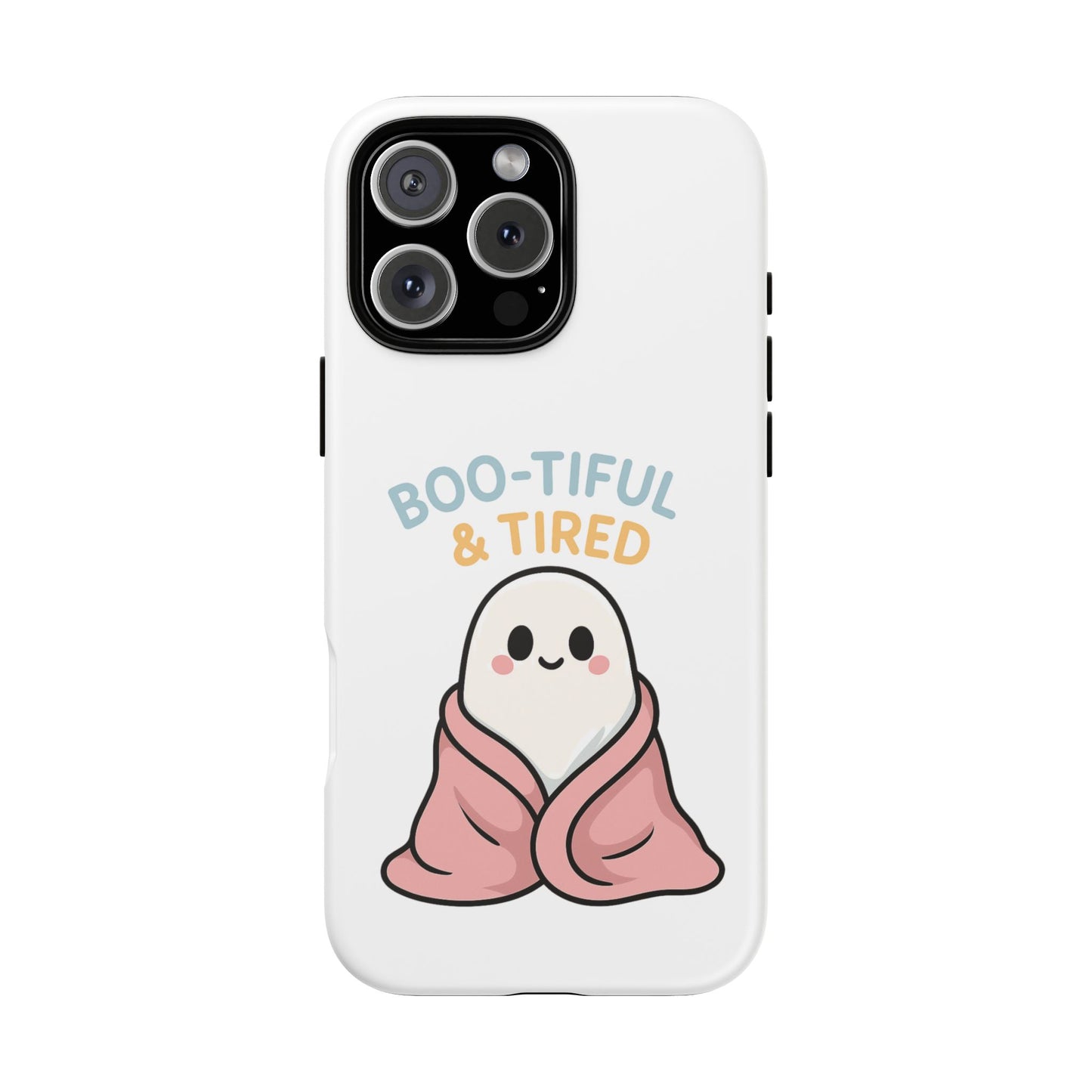 Boo-tiful & Tired Phone Case, Halloween-Themed Design