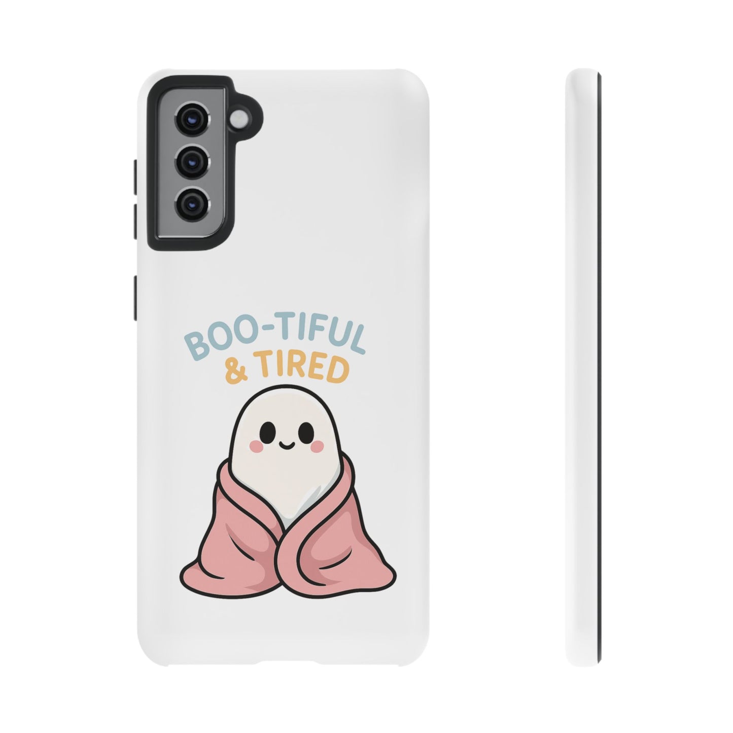 Boo-tiful & Tired Phone Case, Halloween-Themed Design