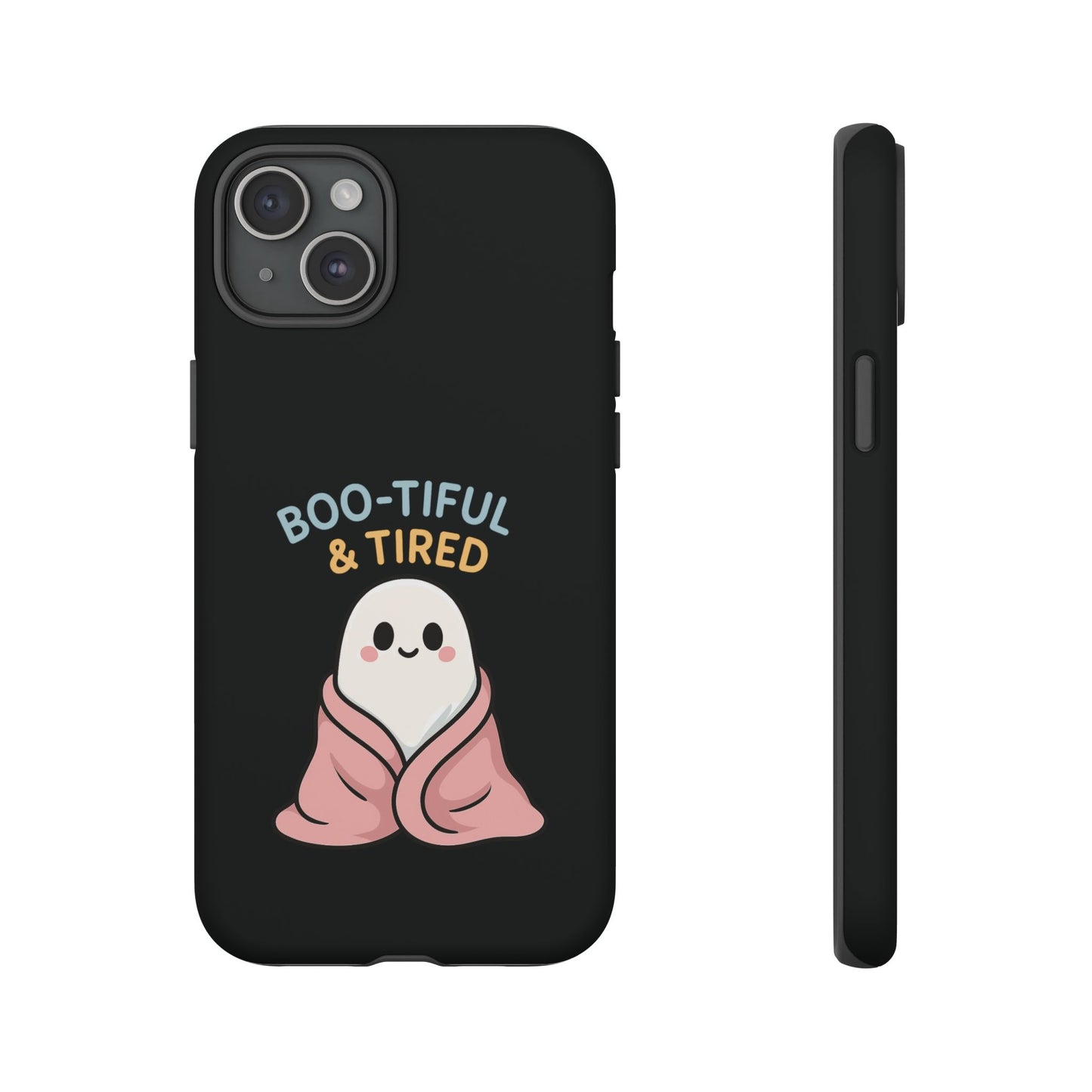 Boo-tiful & Tired Phone Case, Halloween-Themed Design