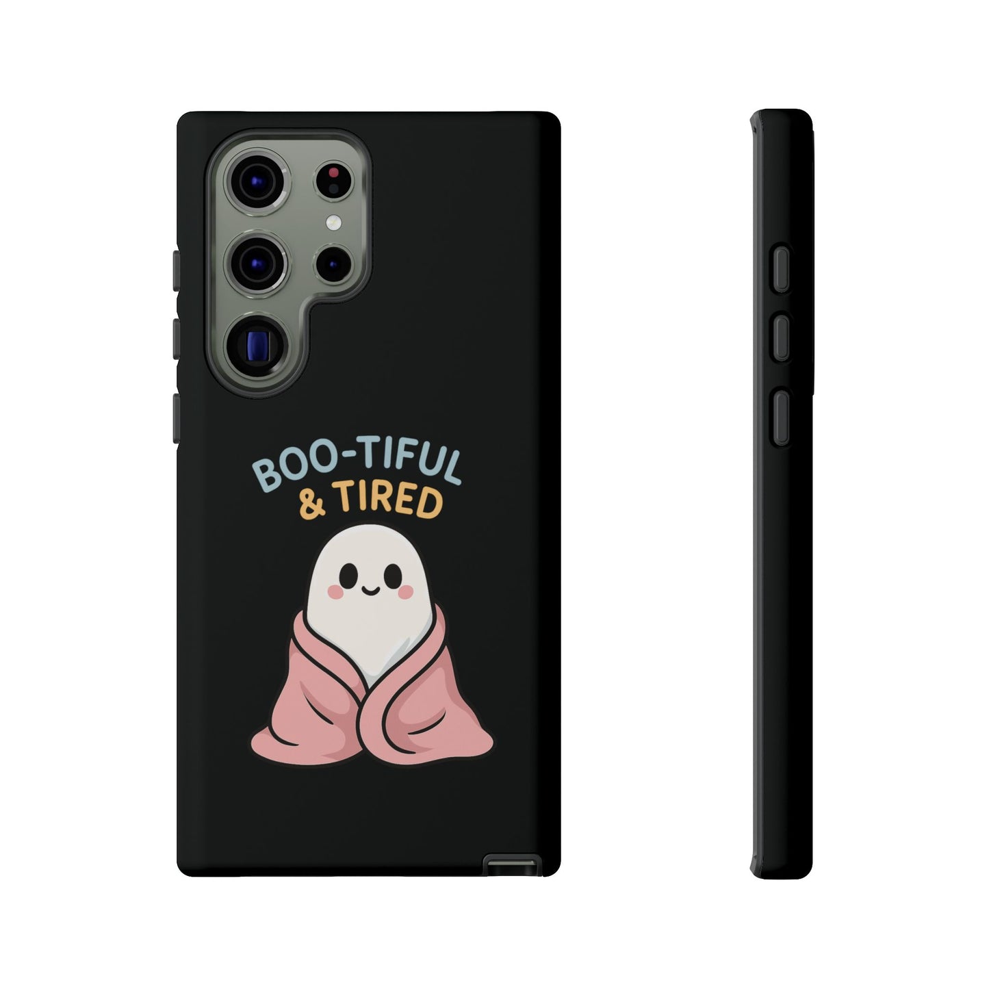 Boo-tiful & Tired Phone Case, Halloween-Themed Design